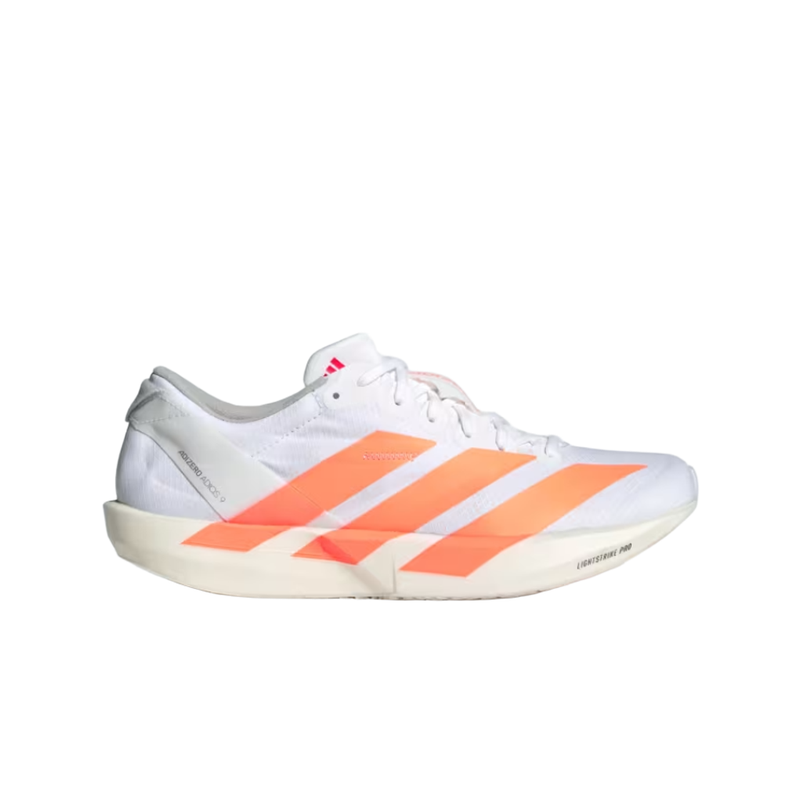JQ0779 (W) Adidas Adizero Adios 9 Cloud White Beam Orange
