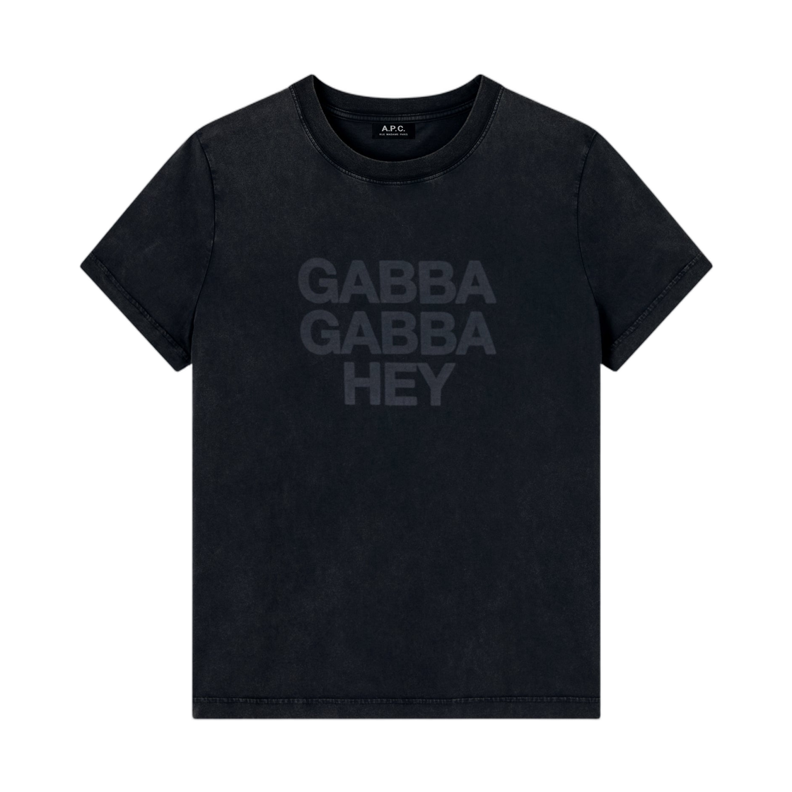 COHBO-H26568-LZZ A.P.C. Gabba Gabba Hey T-Shirt Noir