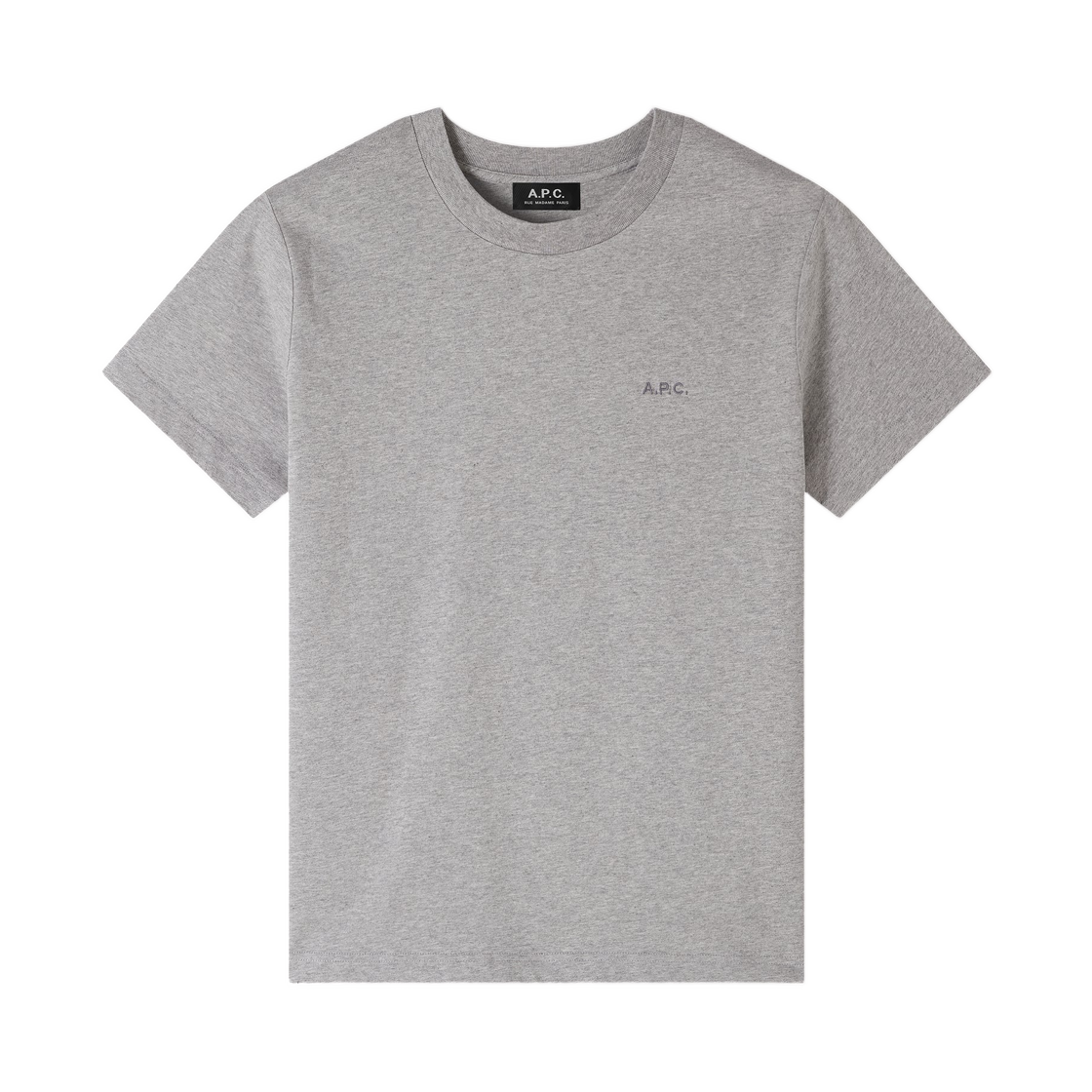 COHBW-M26392-PLA A.P.C. Standard A.P.C. Brode T-Shirt Gris Chine