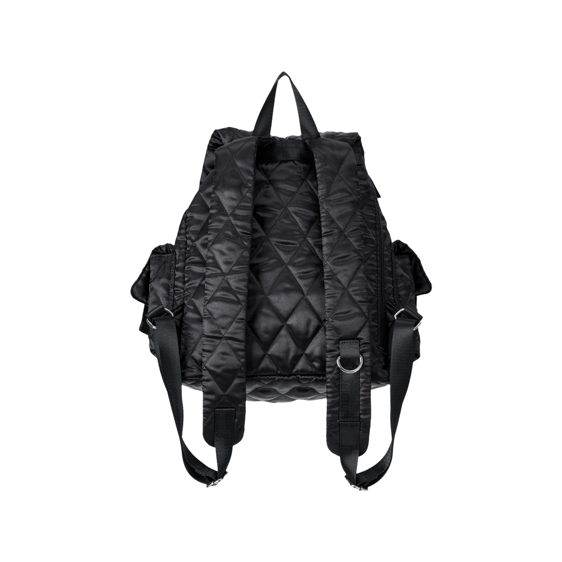 파히섬 글로시 퀼티드 백팩 블랙(Pahisum Glossy Quilted Backpack Black) - 2