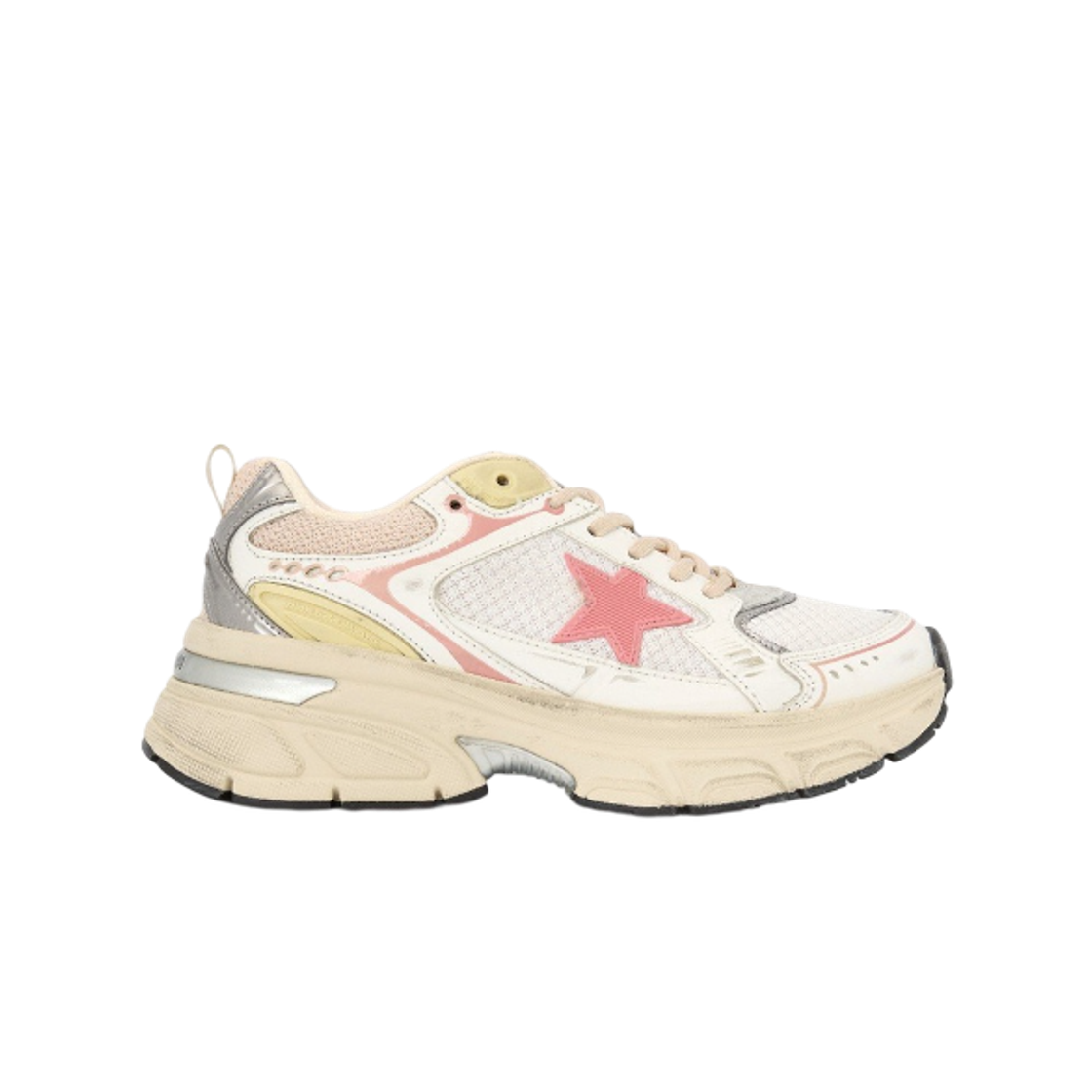 GWF00724-F008751-11858 (W) Golden Goose Lightstar Sneakers White Pink