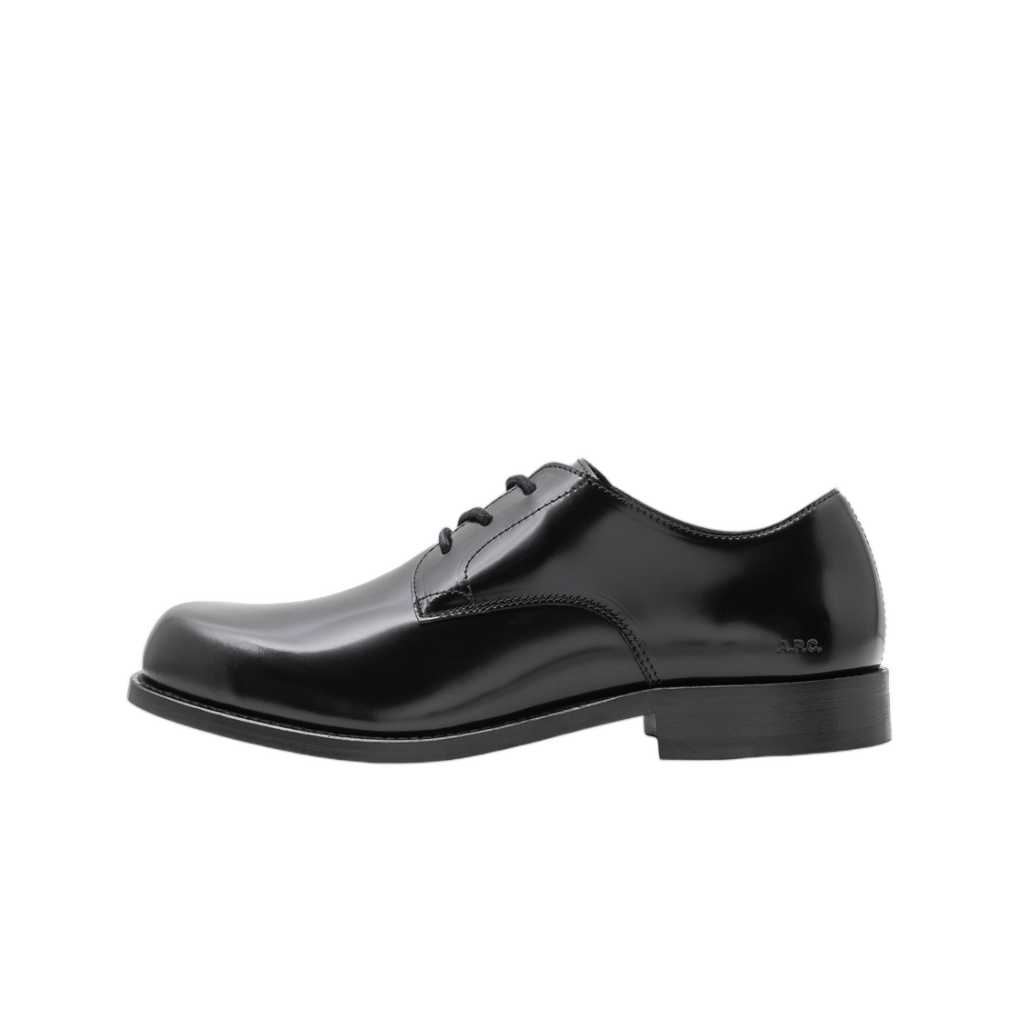 아페쎄 글레이즈드 레더 더비 누아(A.P.C. Glazed Leather Derbies Noir)