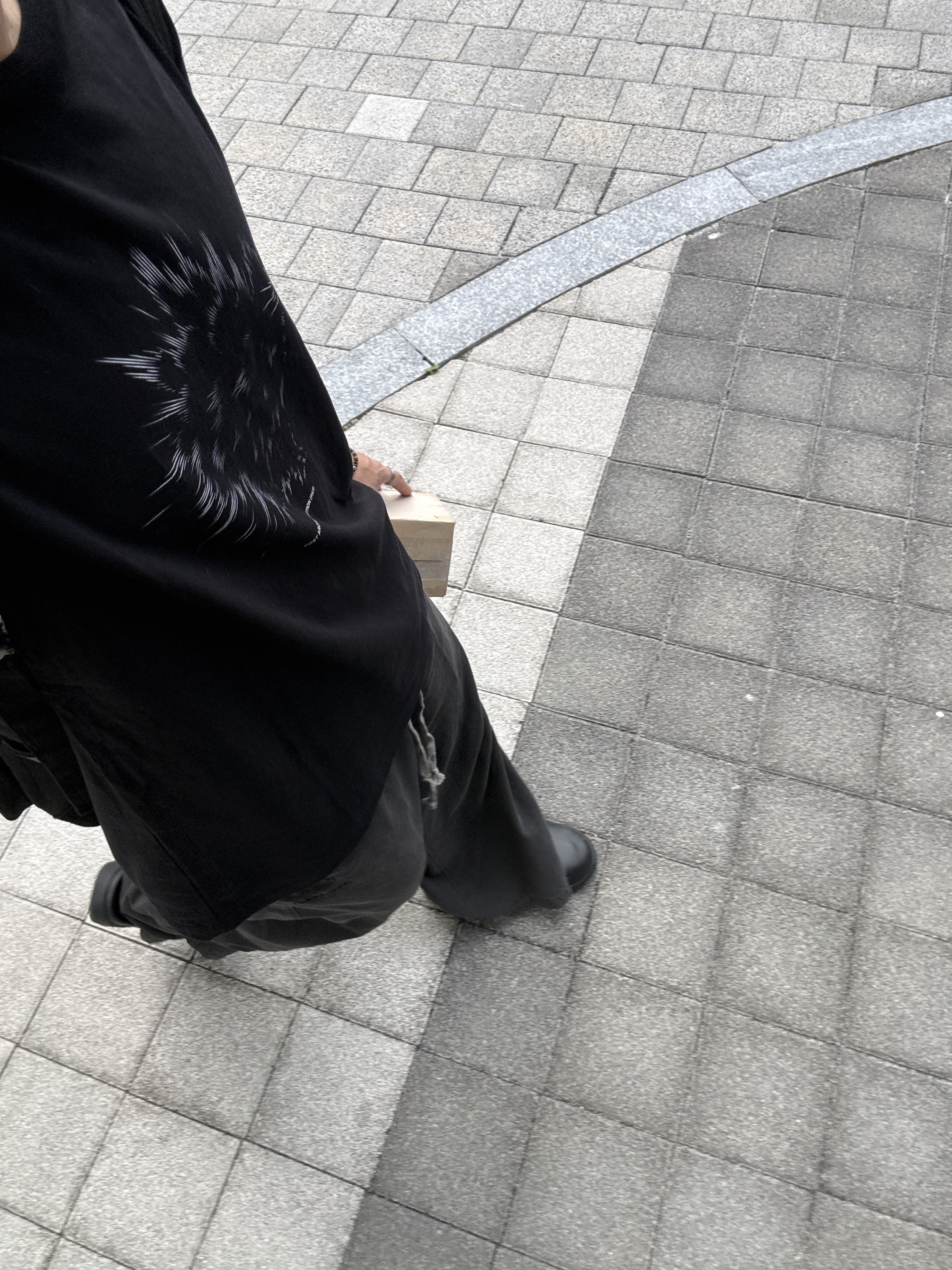 Post Archive Faction (Paf) Souvenir T-Shirt 2 Black, Polyteru Human Index Human Pajama Pants Deep Charcoal 착용 스타일