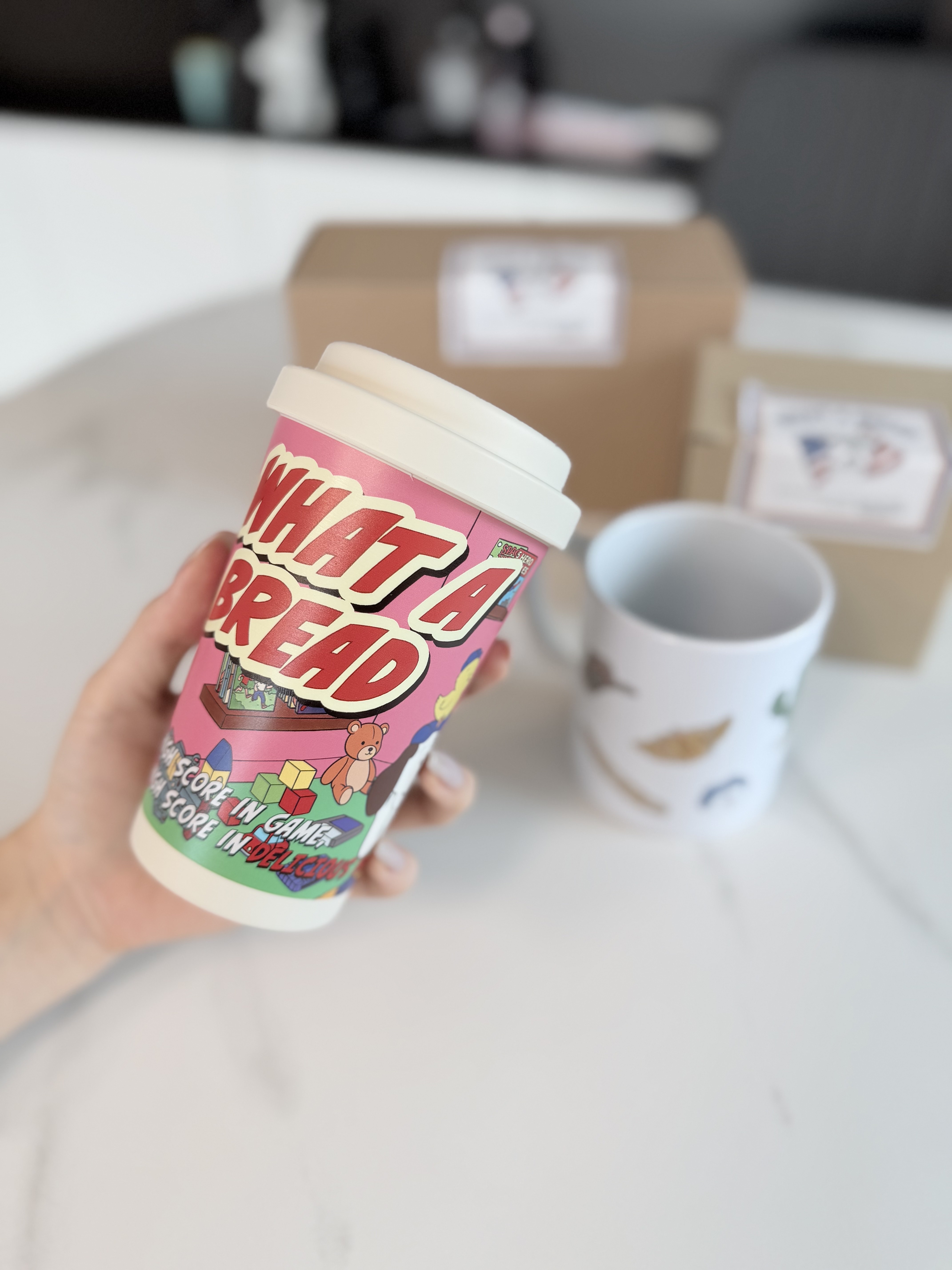 [KREAM 단독] What A Bread Daily Moments Tumbler 420ml, [KREAM 단독] What A Bread Mug White 350ml 착용 스타일 - 2
