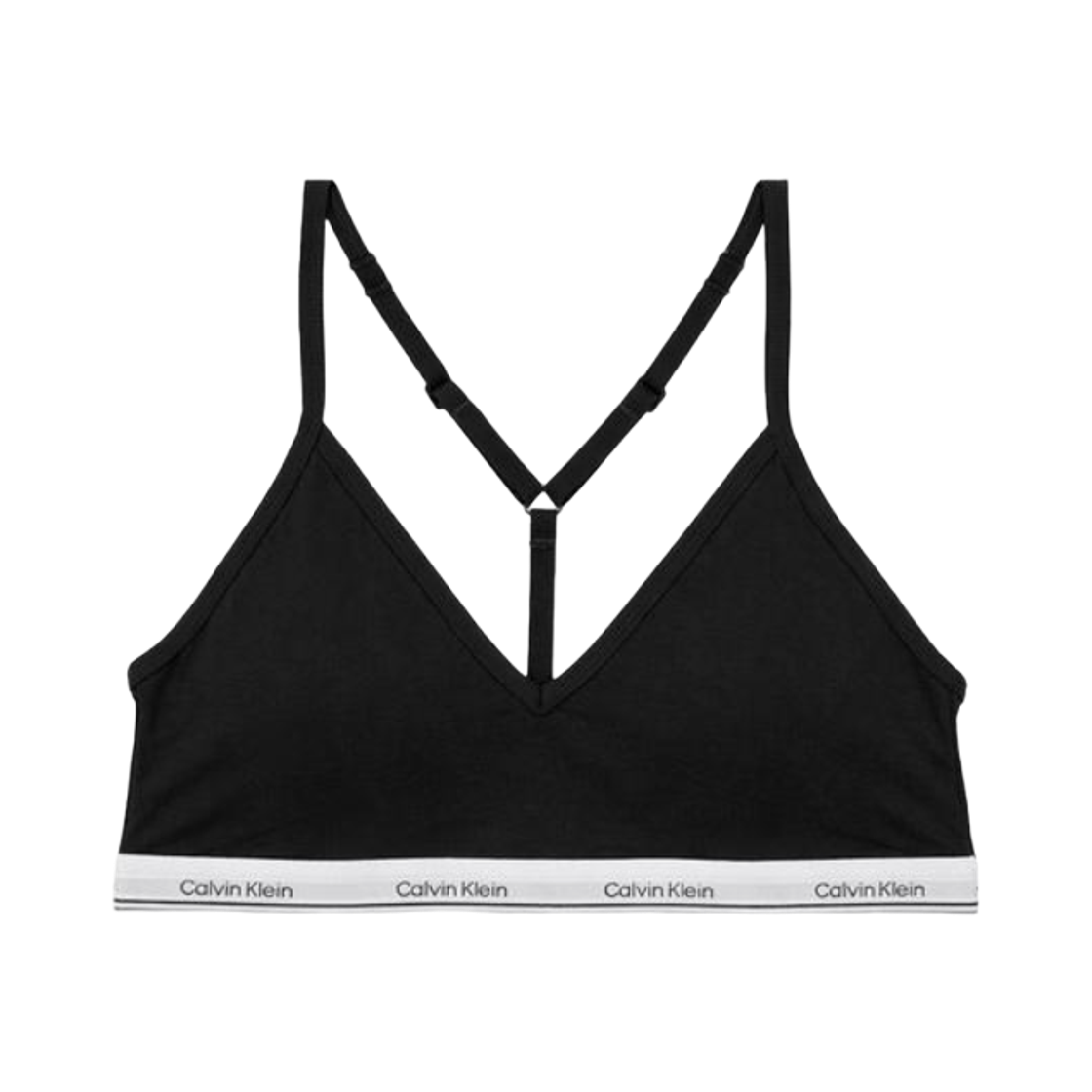 QP3272O001 (W) Calvin Klein Lightly Lined Logo Balance Bralette Black