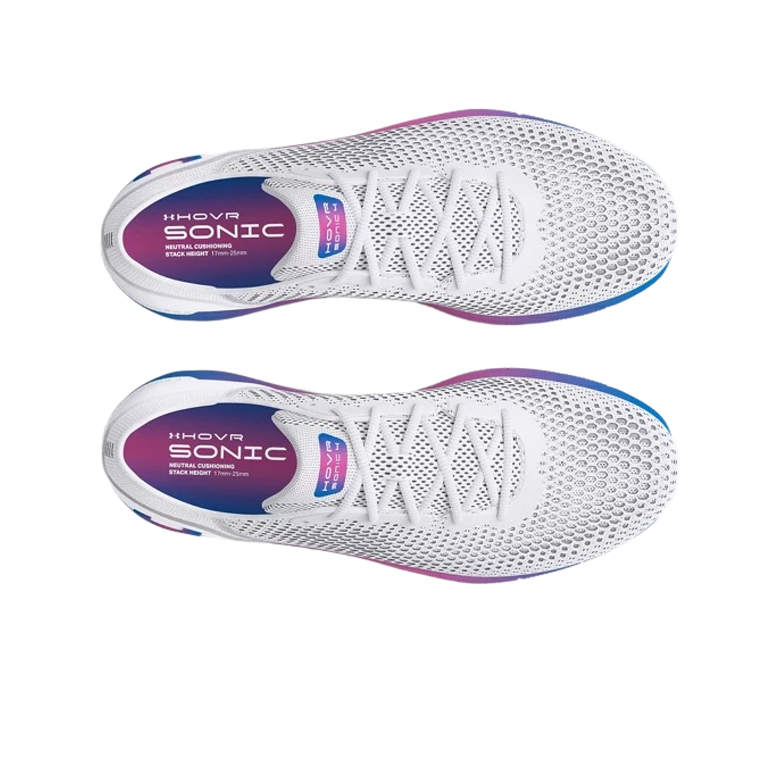 (W) 언더아머 호버 소닉 4 CN 컬러시프트 화이트 블루 퍼플((W) Under Armour Hovr Sonic 4 CN Colorshift White Blue Purple) - 2