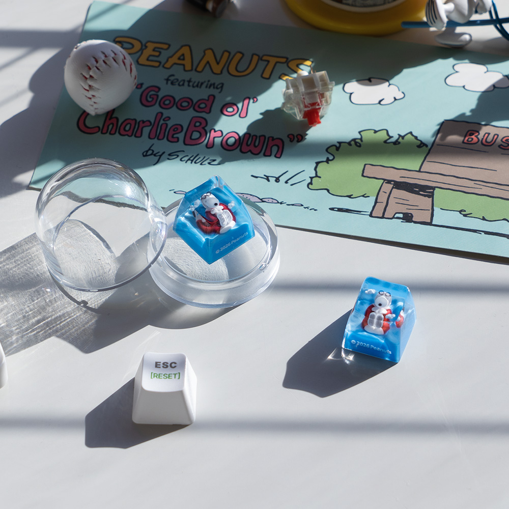 로이체 피너츠 스누피 포인트 커스텀 레진 키캡(Royche Peanuts Snoopy Point Custom Resin Keycap) - 4