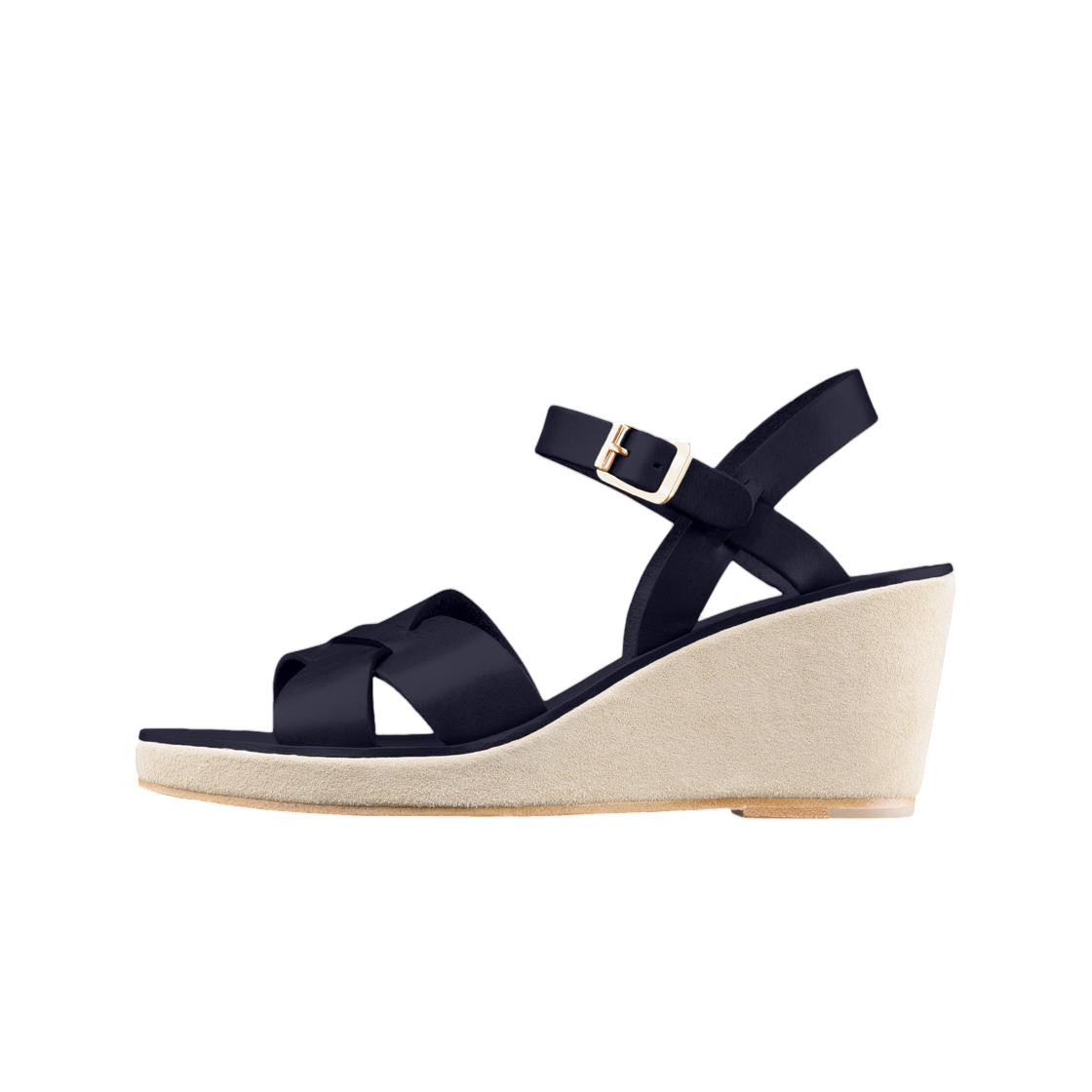 (W) 아페쎄 주디스 샌들 다크 네이비((W) A.P.C. Judith Sandals Dark Navy) - 1