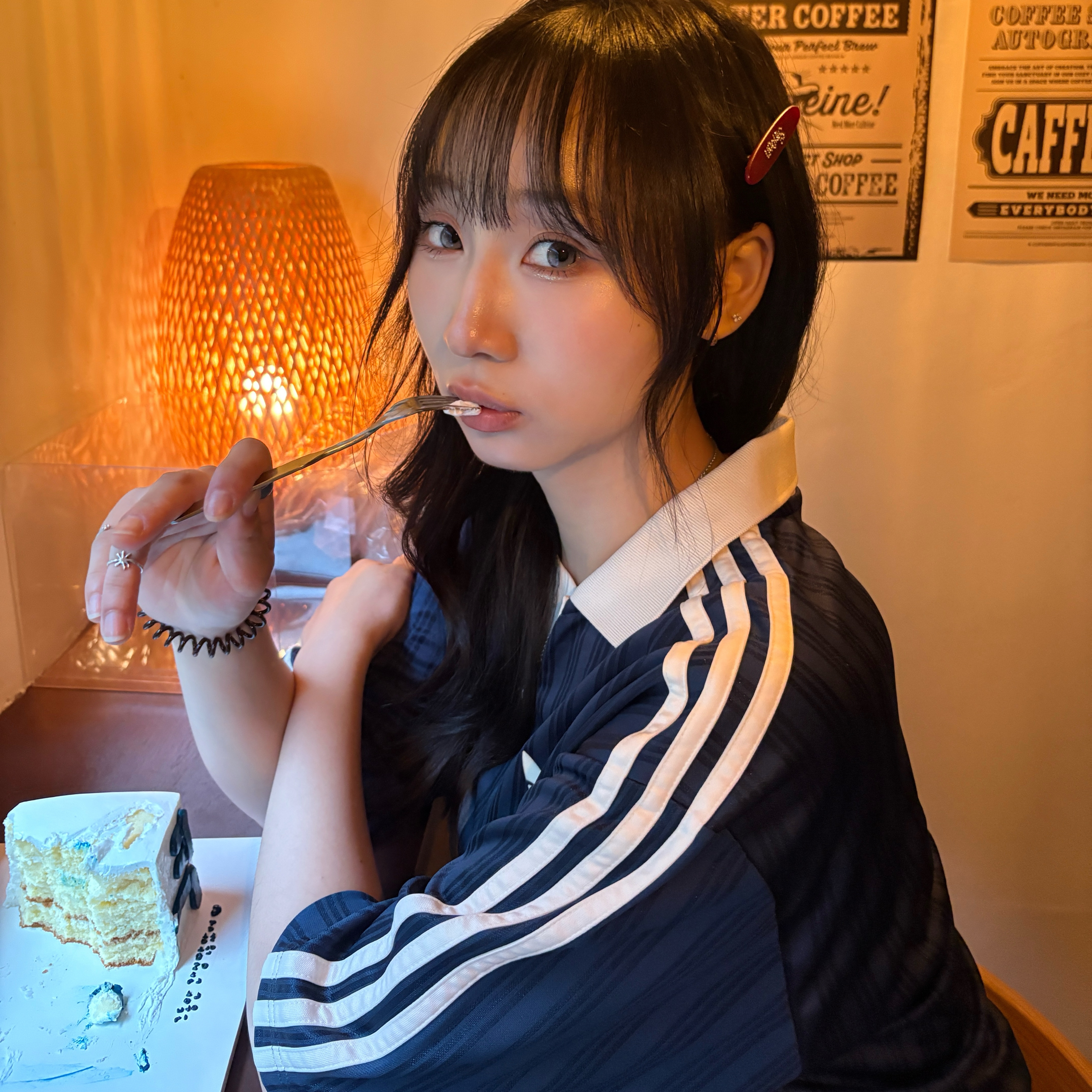 Adidas Originals Collared Goalie Top Crew Navy - KR Sizing 착용 스타일 - 2