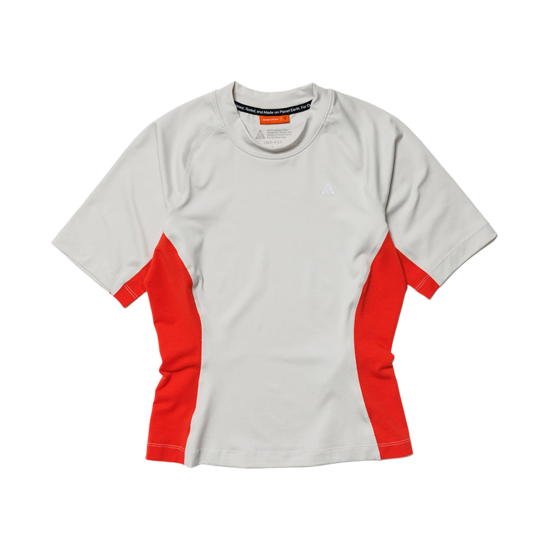 IO1461-104 (W) Nike ACG Wildsee Dri-Fit Short Sleeve Base Layer Top Light Orewood Brown Light Crimson - Asia