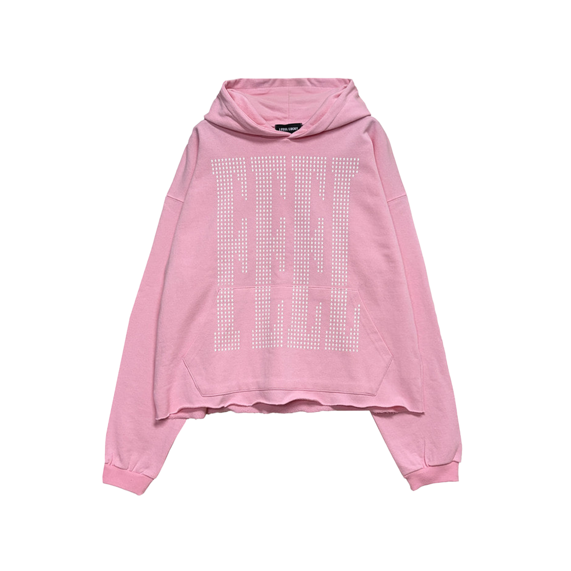 a46 I FEEL LUCKY Feel Star Hoodie Pink