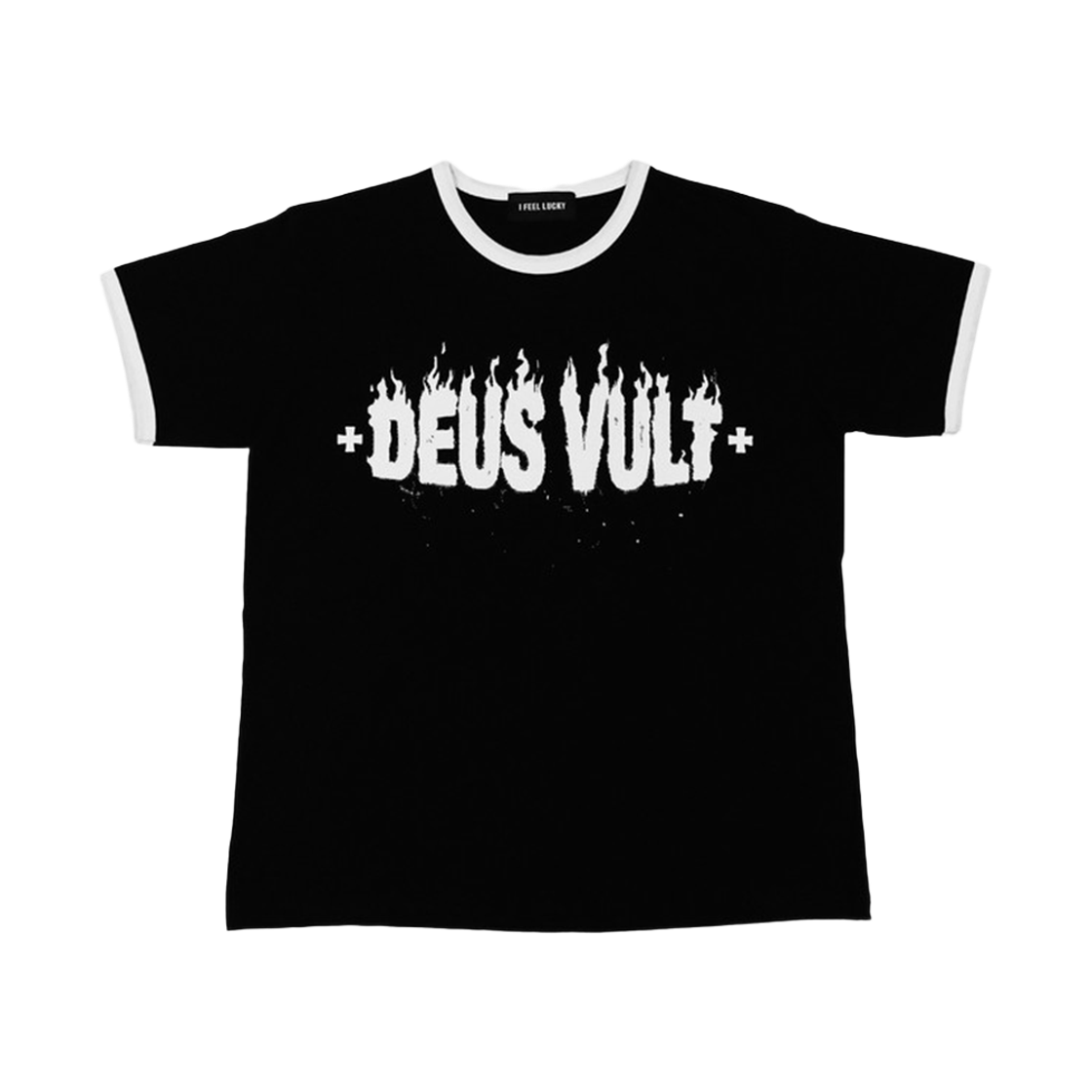 a8 I FEEL LUCKY Deus Vult T-Shirt Black