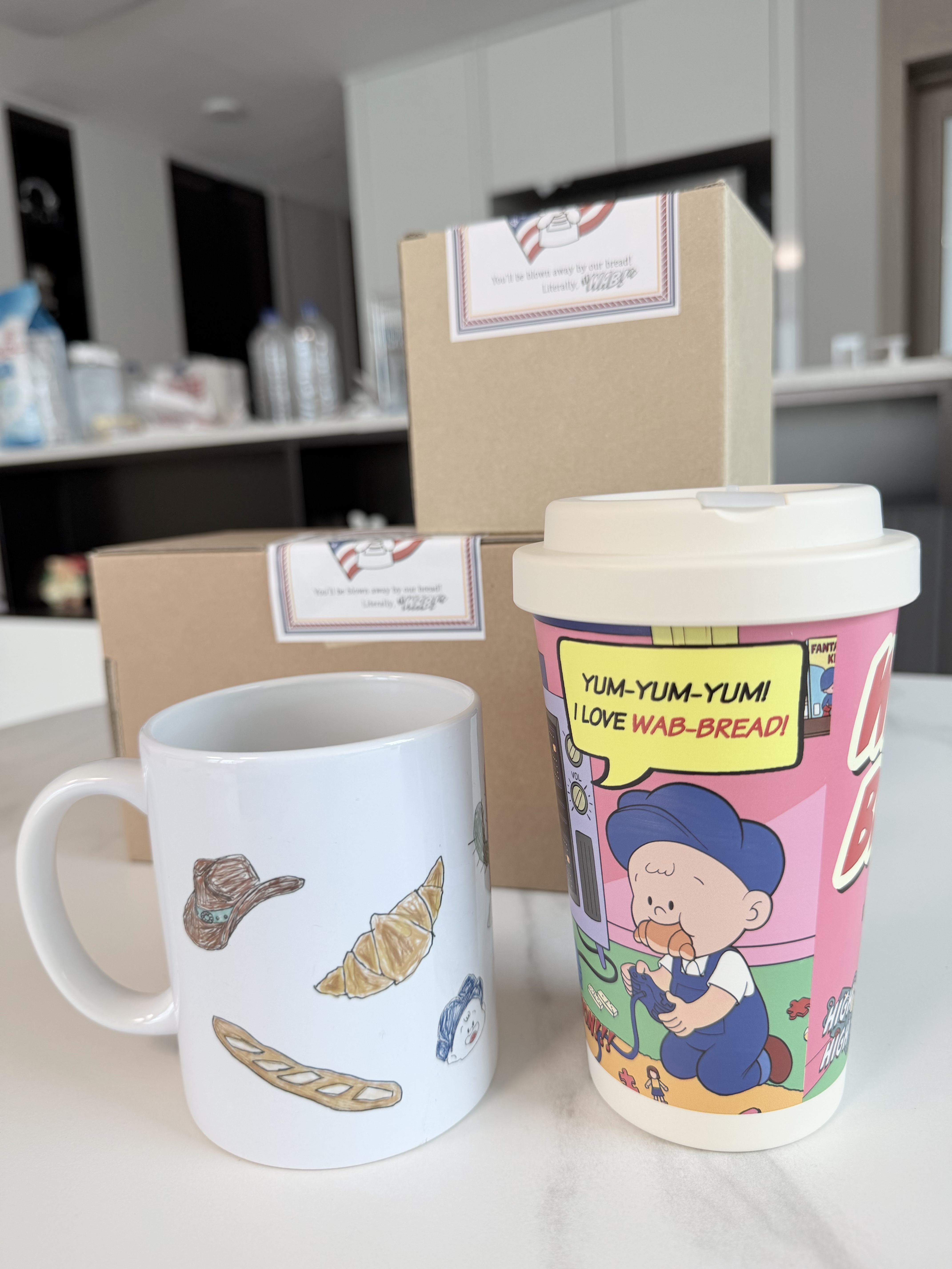 [KREAM 단독] What A Bread Daily Moments Tumbler 420ml, [KREAM 단독] What A Bread Mug White 350ml 착용 스타일 - 1