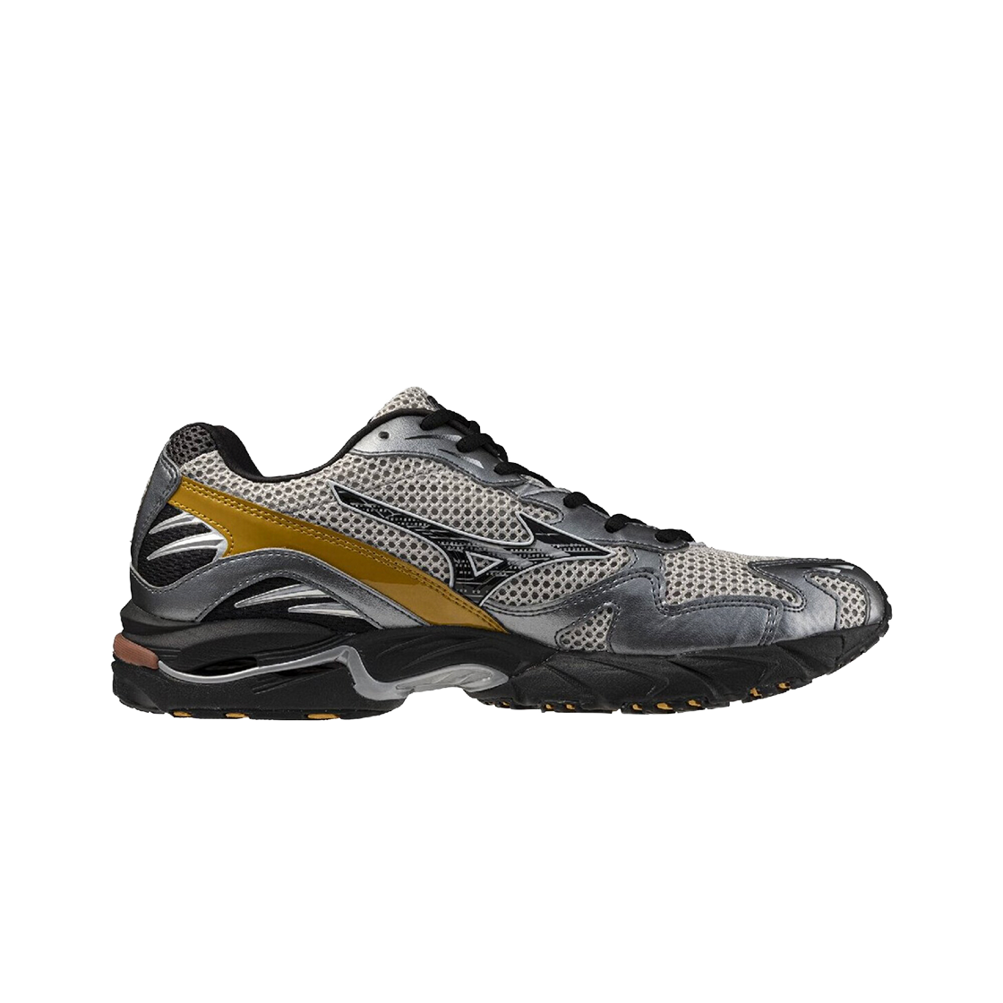 미즈노 웨이브 라이더 10 하버 미스트 블랙 하베스트 골드(Mizuno Wave Rider 10 Harbor Mist Black Harvest Gold) - 2