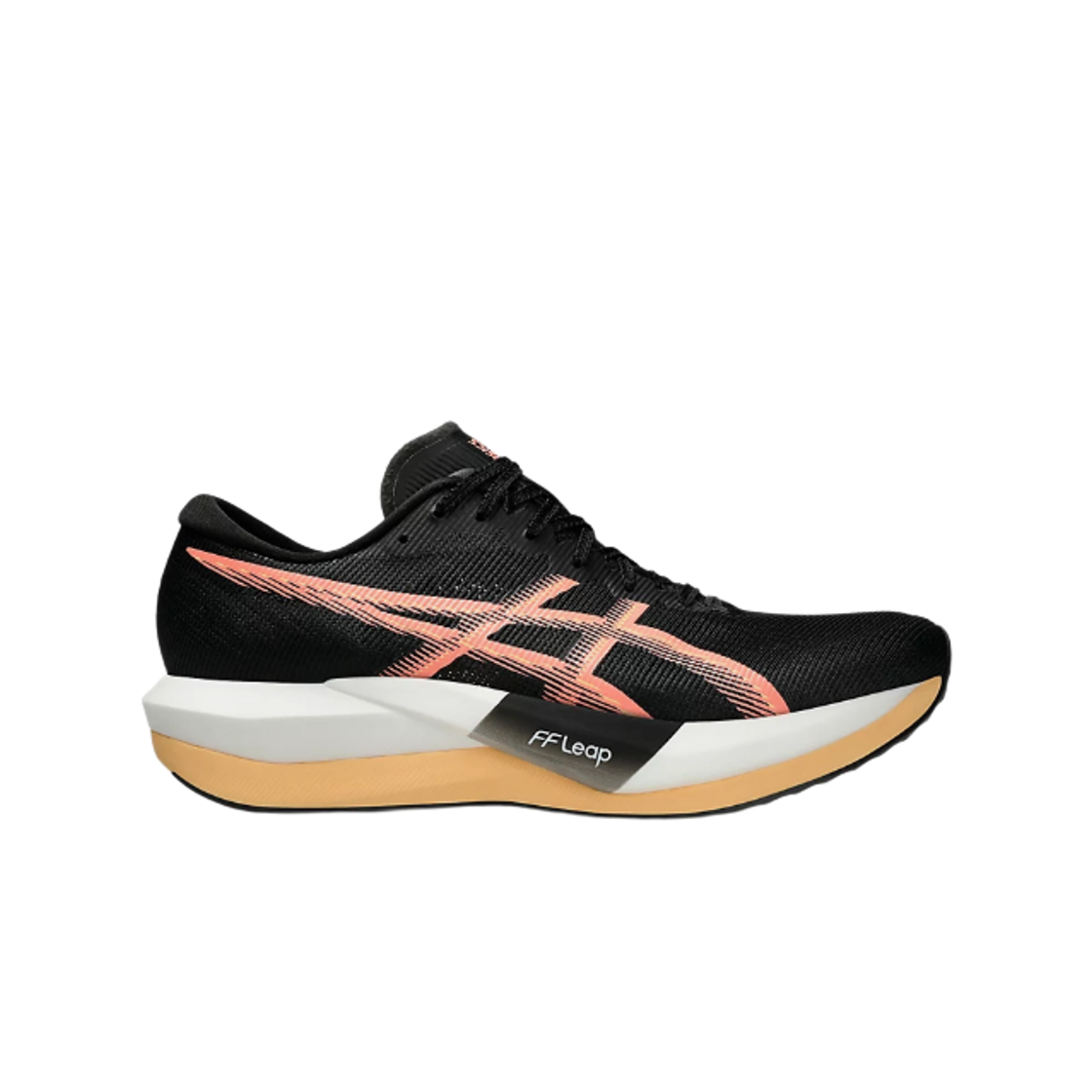1013A183-002 Asics Magic Speed 5 Black Sun Coral - D Standard