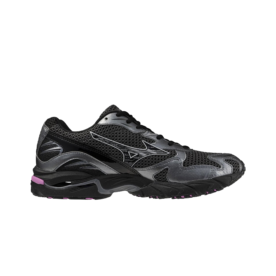 미즈노 웨이브 라이더 10 블랙 샌드 블랙 스프링 크로커스(Mizuno Wave Rider 10 Black Sand Black Spring Crocus) - 2