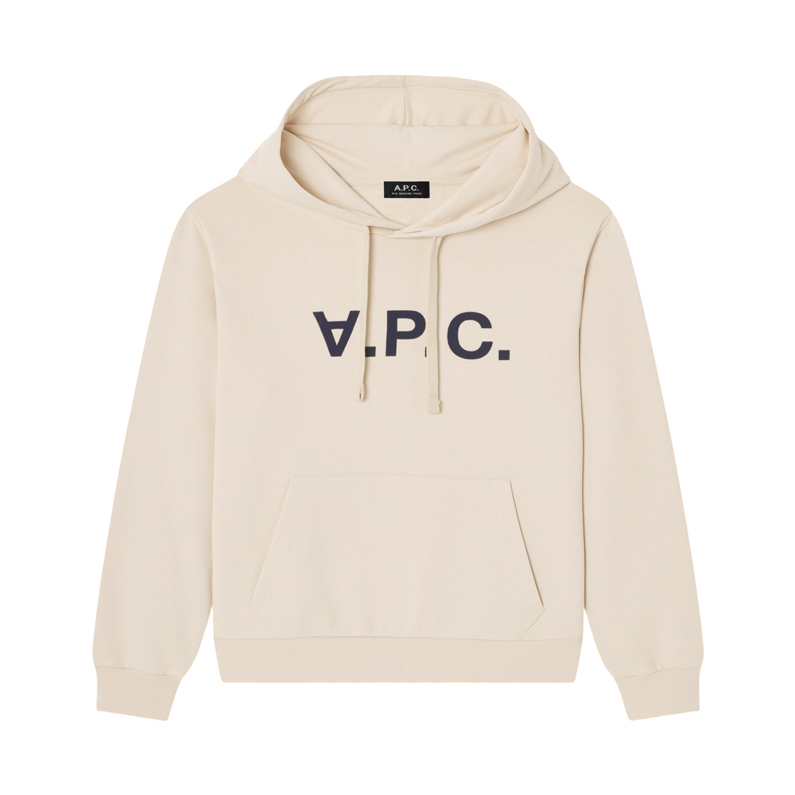 COHBN-M37012-ANI A.P.C. Grey Hoodie with V.P.C. Logo Putty Blue