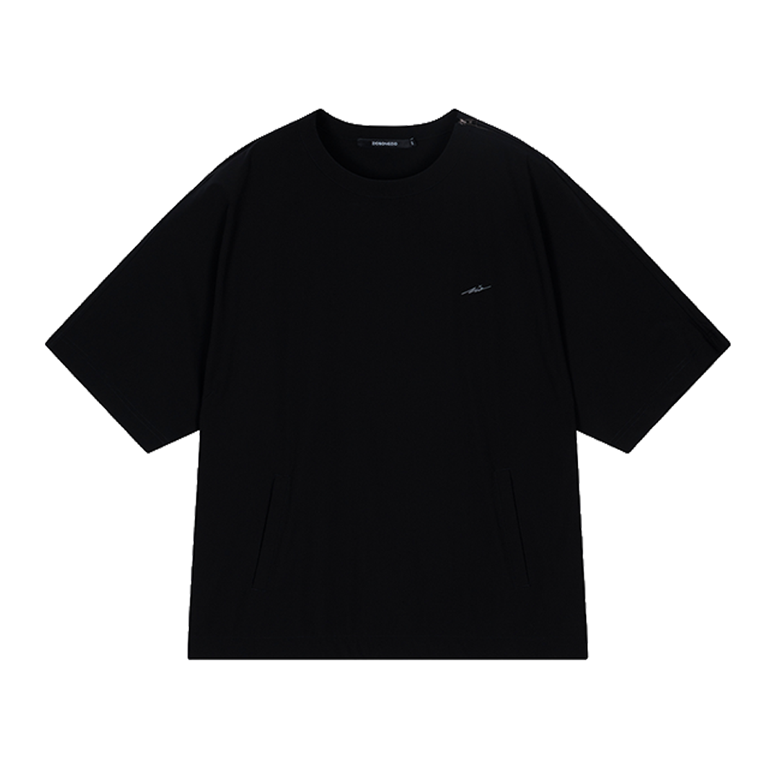 지오송지오  바이오모픽 아트워크 우븐 티셔츠 블랙 ZI5TS510BK(ZIOSONGZIO Biomorphic Artwork Woven T Shirt Black) - 2