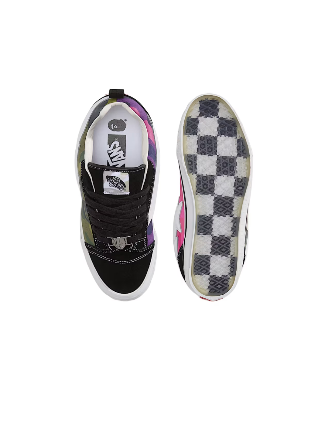 Vans x BAPE Premium Knu-Skool Camo Black, Vans x BAPE Premium Knu-Skool Camo Green 착용 스타일 - 3