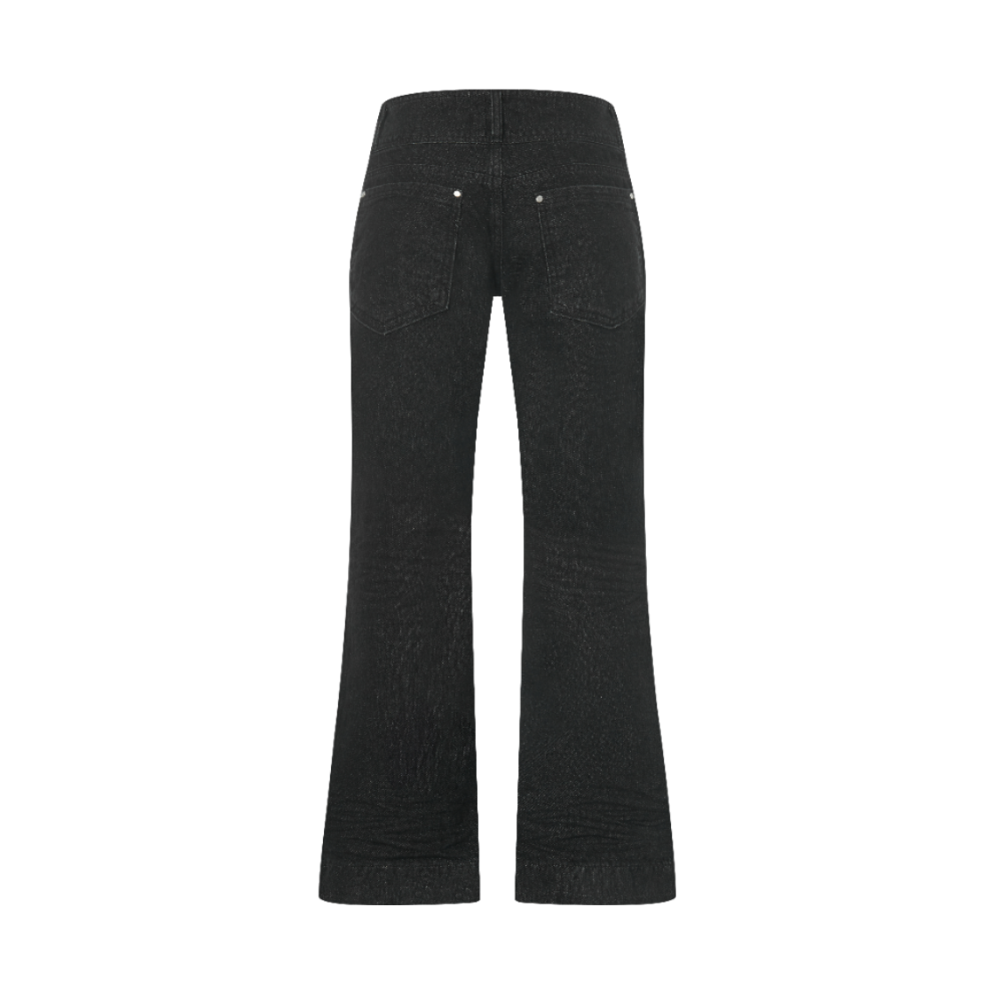 이유씨티 로우라이즈 스트레이트 워시드 데님 팬츠 - 블랙(EUCT Low Rise Straight Washed Denim Pants - Black) - 2