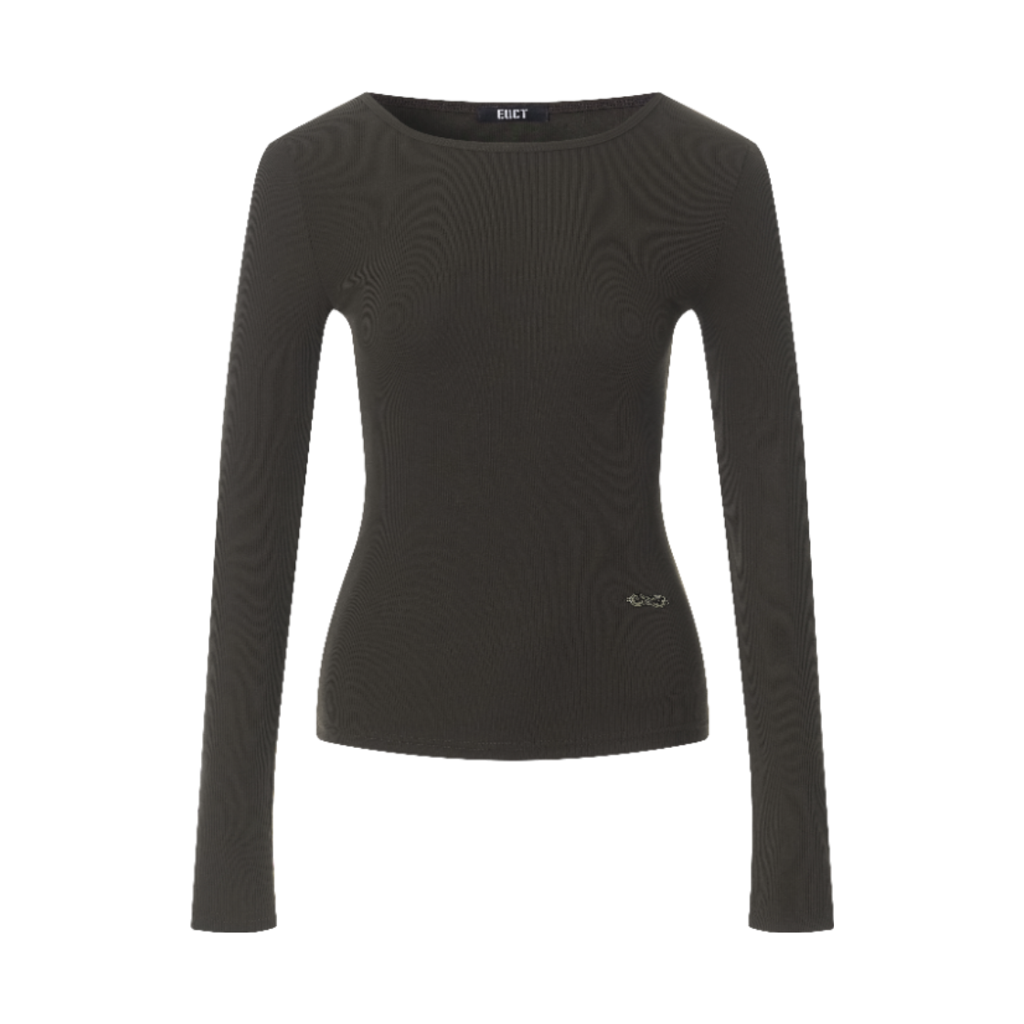 이유씨티 소프트 텐셀 베이직 롱 슬리브 티 - 차콜(EUCT Soft Tencel Basic Long Sleeve Tee - Chacoal) - 1