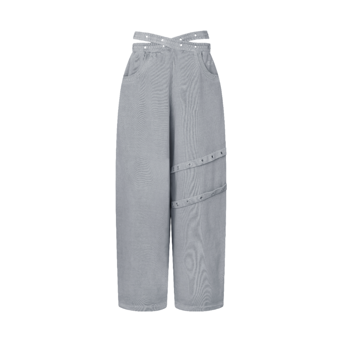 EU26SSPT03-GY EUCT Dual-Waist Eyelet Sweatpants - Grey