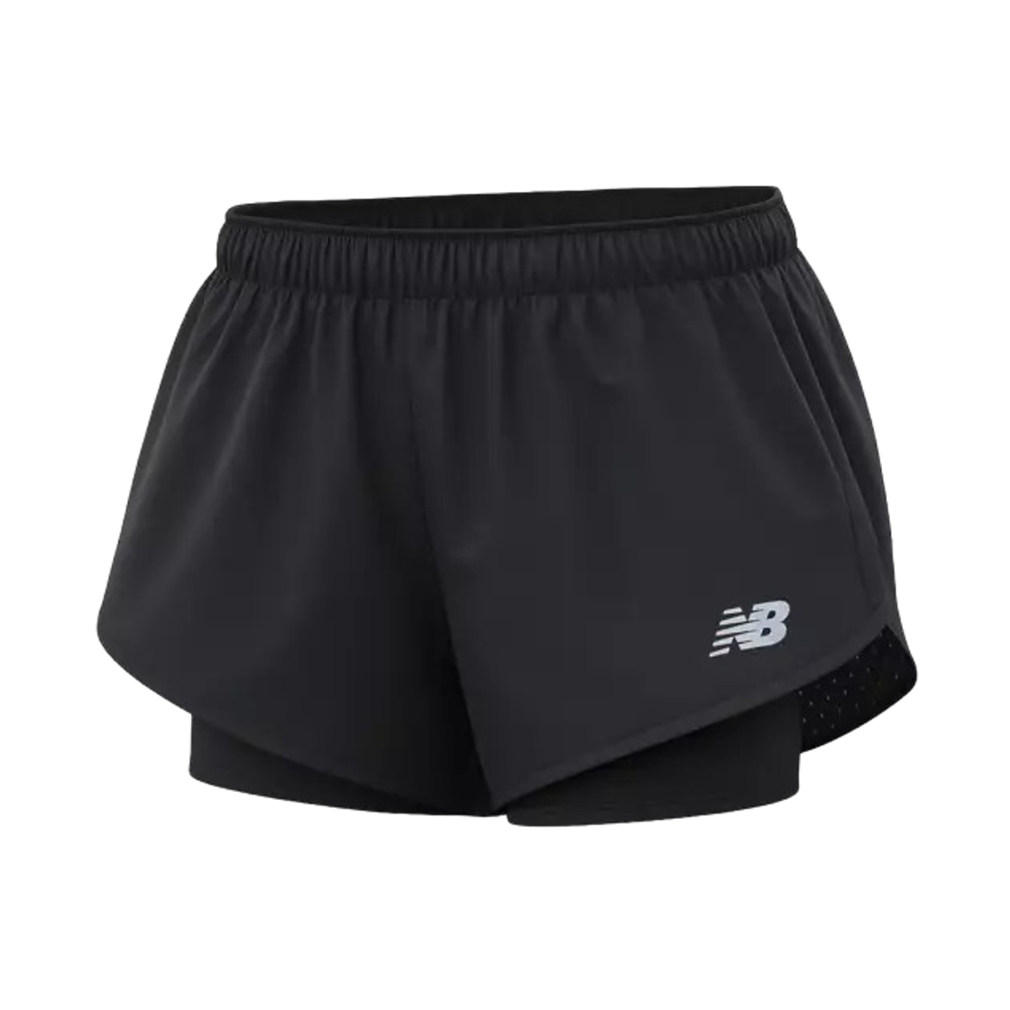 (W) 뉴발란스 RC 3인치 투인원 쇼츠 블랙((W) New Balance RC 3 Inch 2 in 1 Shorts Black)