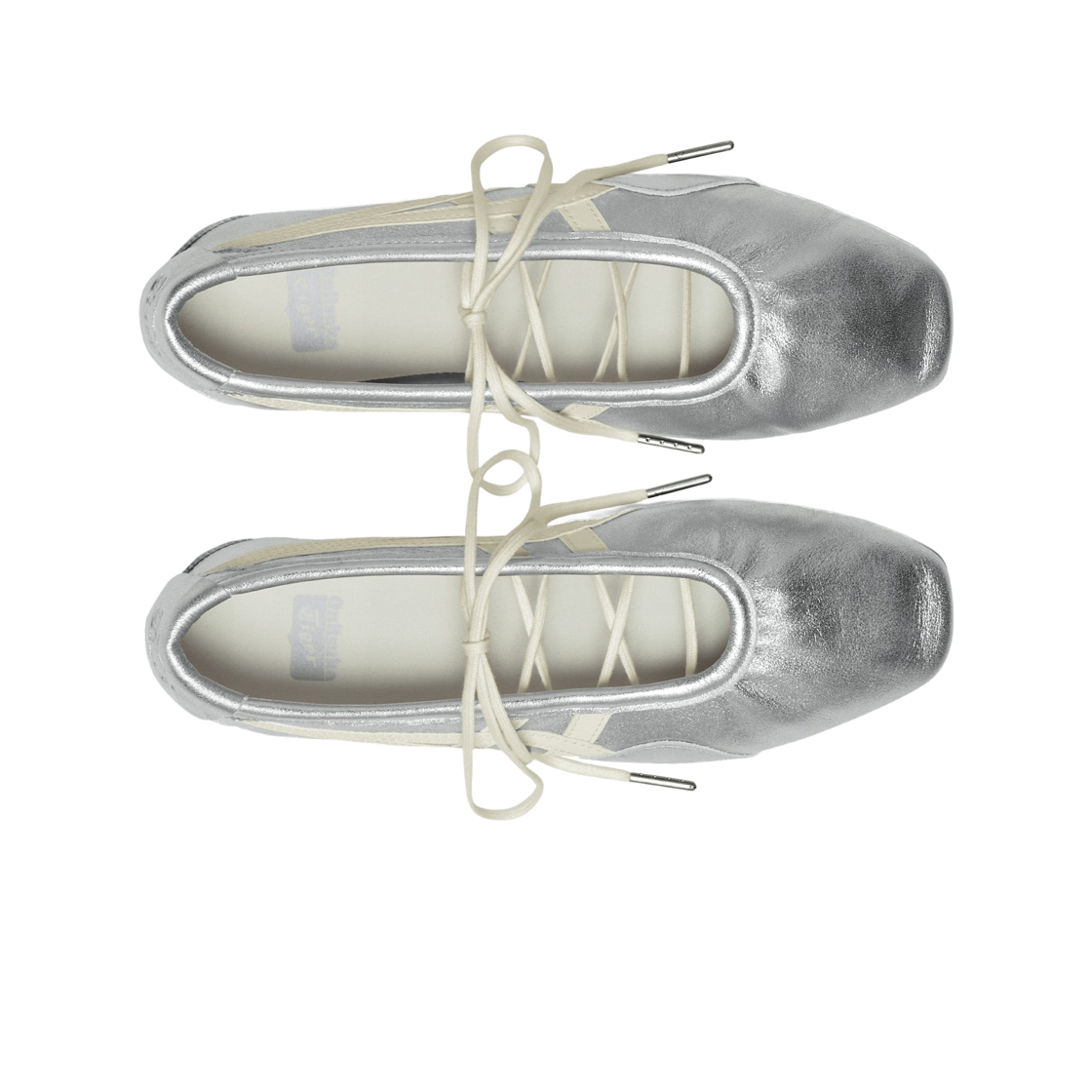 (W) 오니츠카 타이거 짐나리나 실버 크림((W) Onitsuka Tiger Gymnarina Silver Cream) - 2