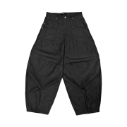 I FEEL LUCKY Jumbo Dart Wide Pants Pinstripe