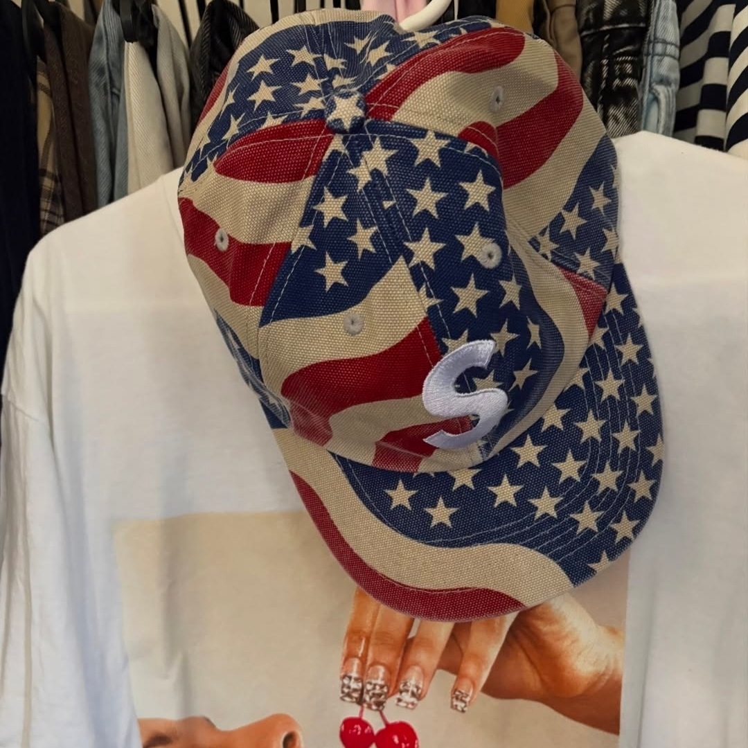 Supreme Pigment Coated S Logo 6-Panel Flag - 26SS 착용 스타일 - 2