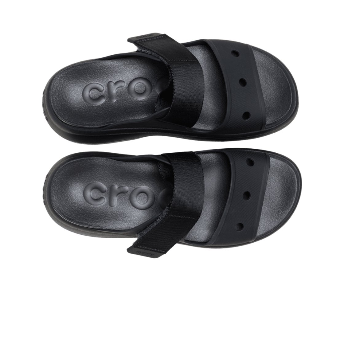 (W) 크록스 소호 투 스트랩 샌들 블랙((W) Crocs Soho Two Strap Sandal Black) - 2