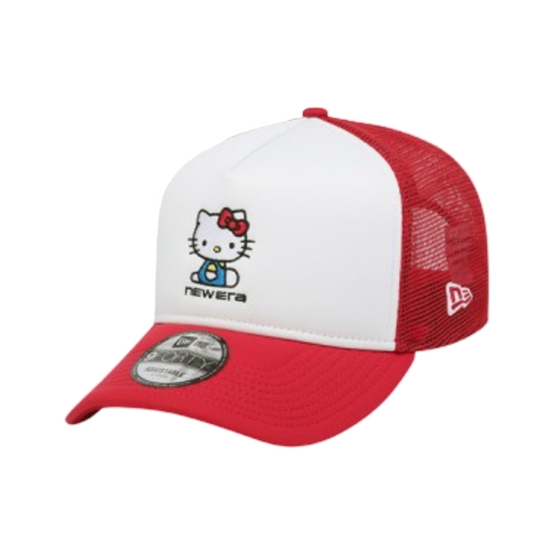 뉴에라 x 산리오 헬로 키티 A프레임 트러커 볼캡 스칼렛(New Era x Sanrio Hello Kitty A-Frame Trucker Cap Scarlet) - 1