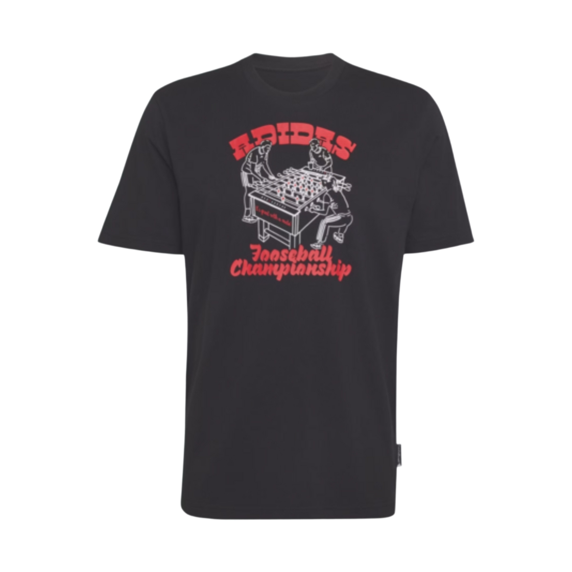 KC7124 Adidas Novelty Fussball Graphic T-Shirt Black - KR Sizing