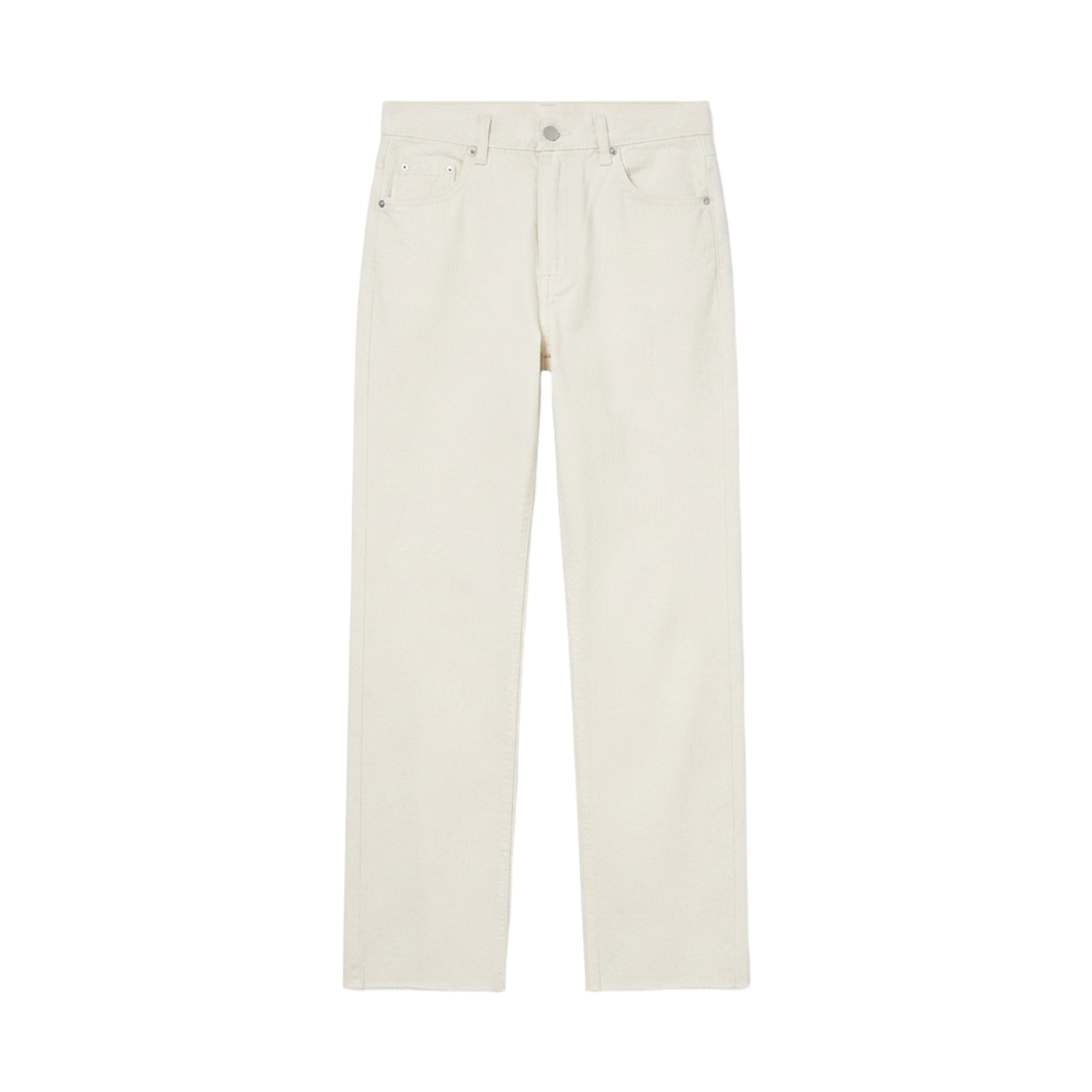 GC9403-베이지 GCLIP Hem Cutting Beige Wide Cotton Pants Beige