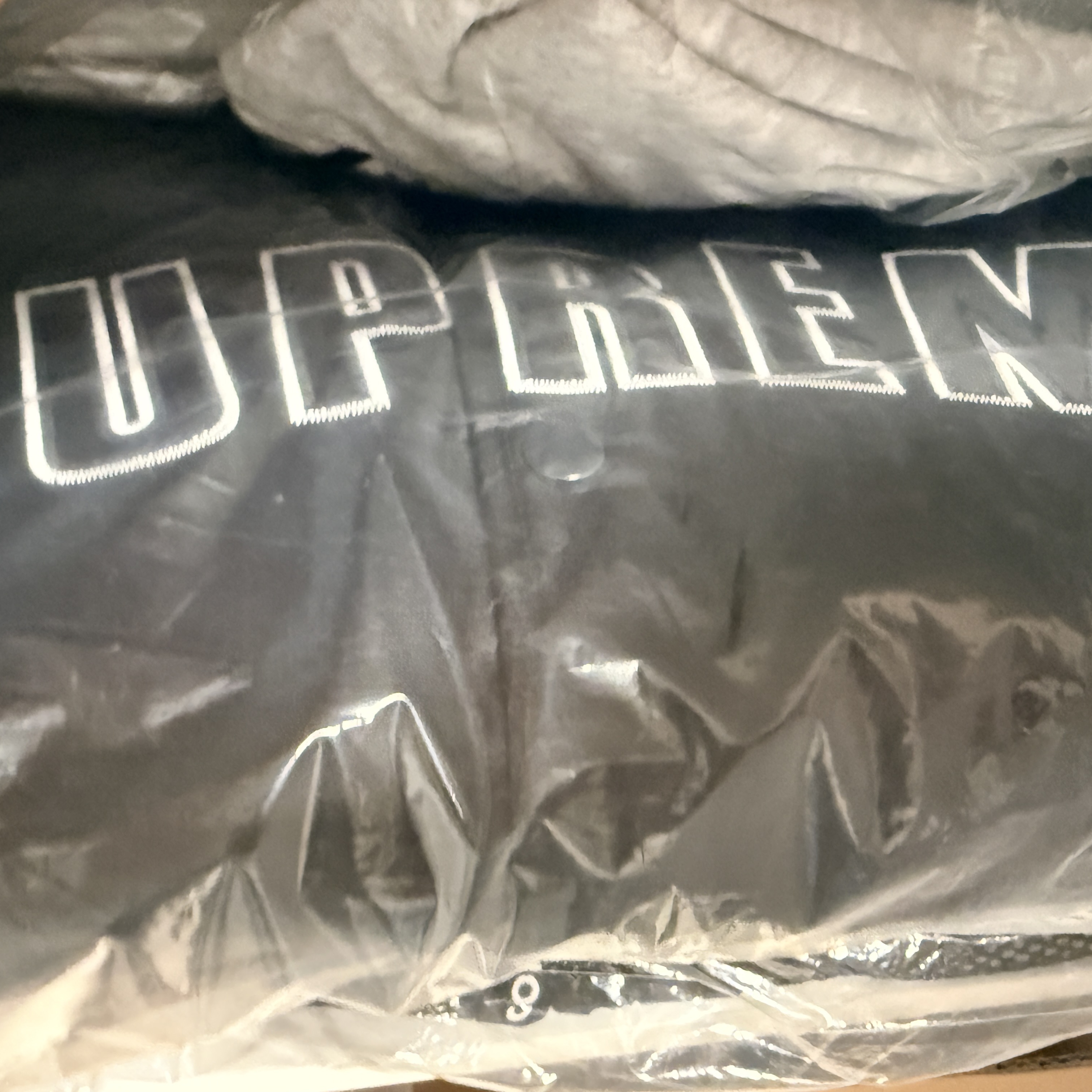 Supreme x Champion Satin Varsity Jacket Black - 26SS 착용 스타일