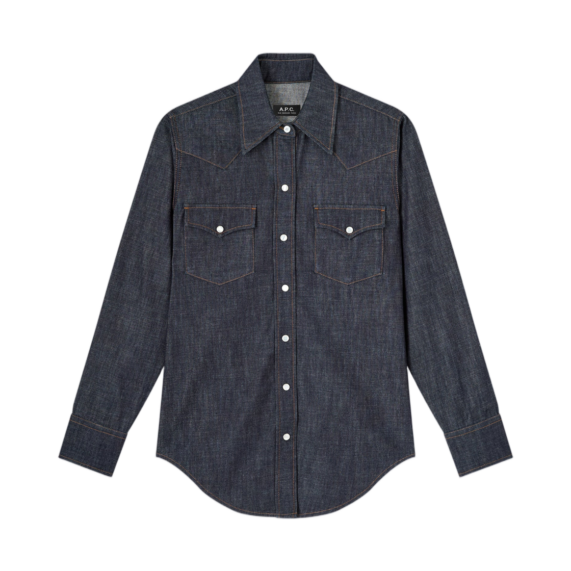 COHOJ-F12644-IAI A.P.C. Western Shirt Indigo