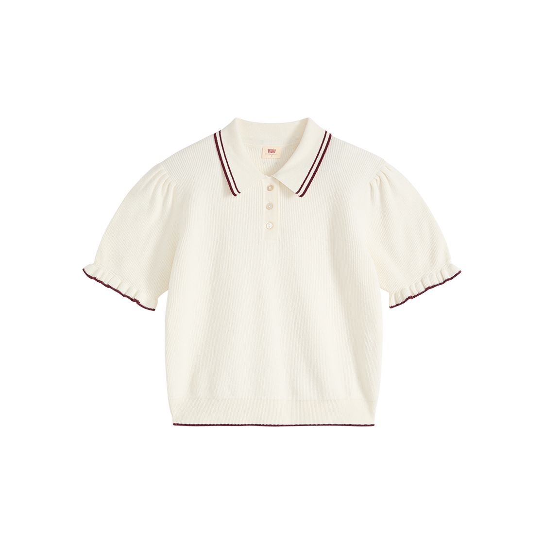 007VQ-0002 Levi's Supersoft Summer Short-Sleeve Polo White