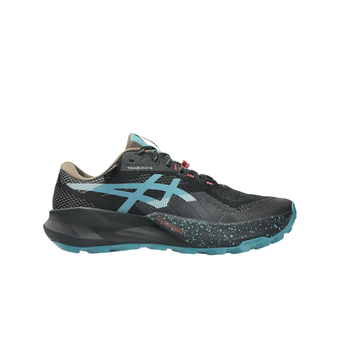 1011C165-001 Asics Trabuco 14 Gore-Tex Black Misty Pine - D Standard