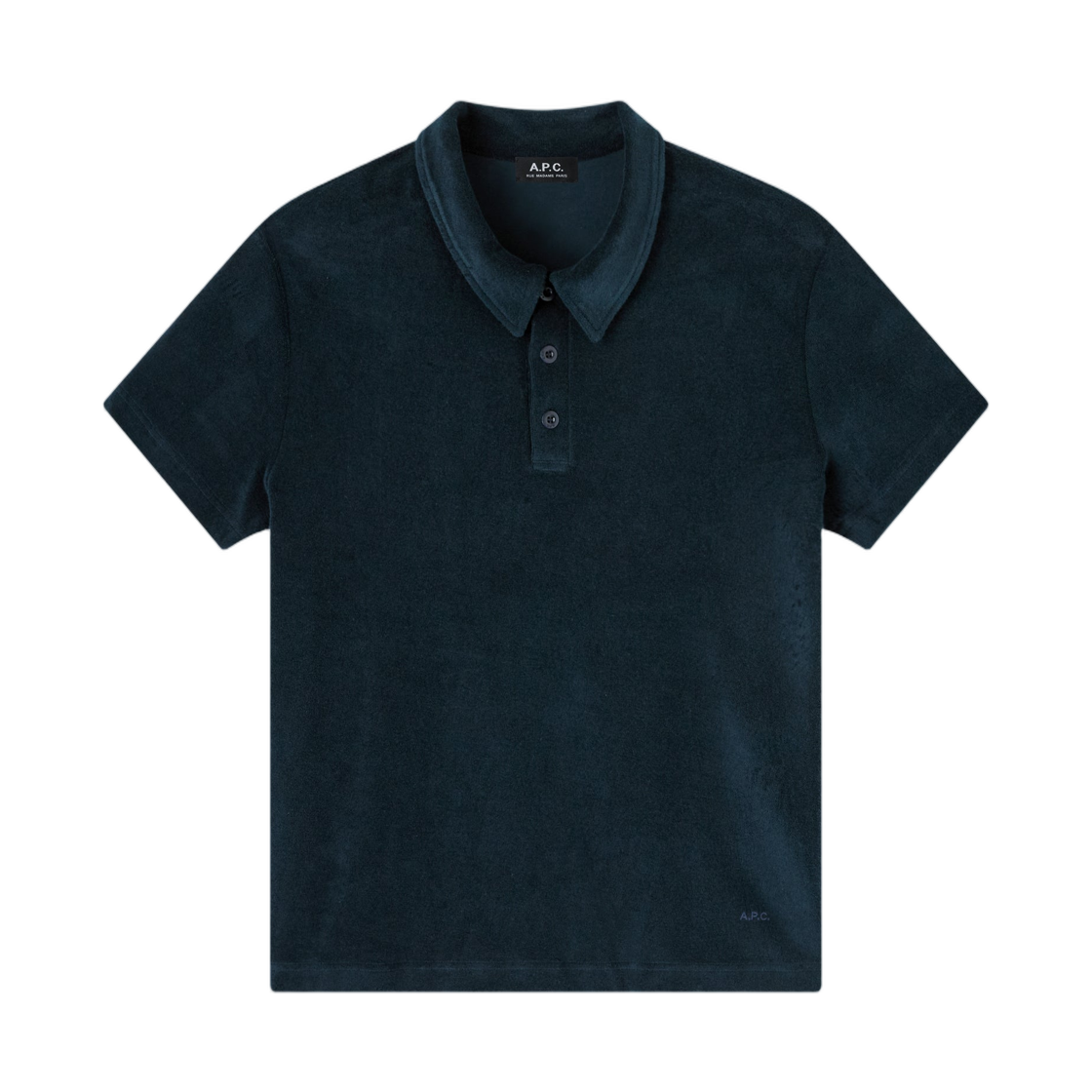 COEWT-H26563-IAK A.P.C. Julian Polo Shirt Dark Navy