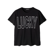 I FEEL LUCKY Lucky Waffle T-Shirt Black
