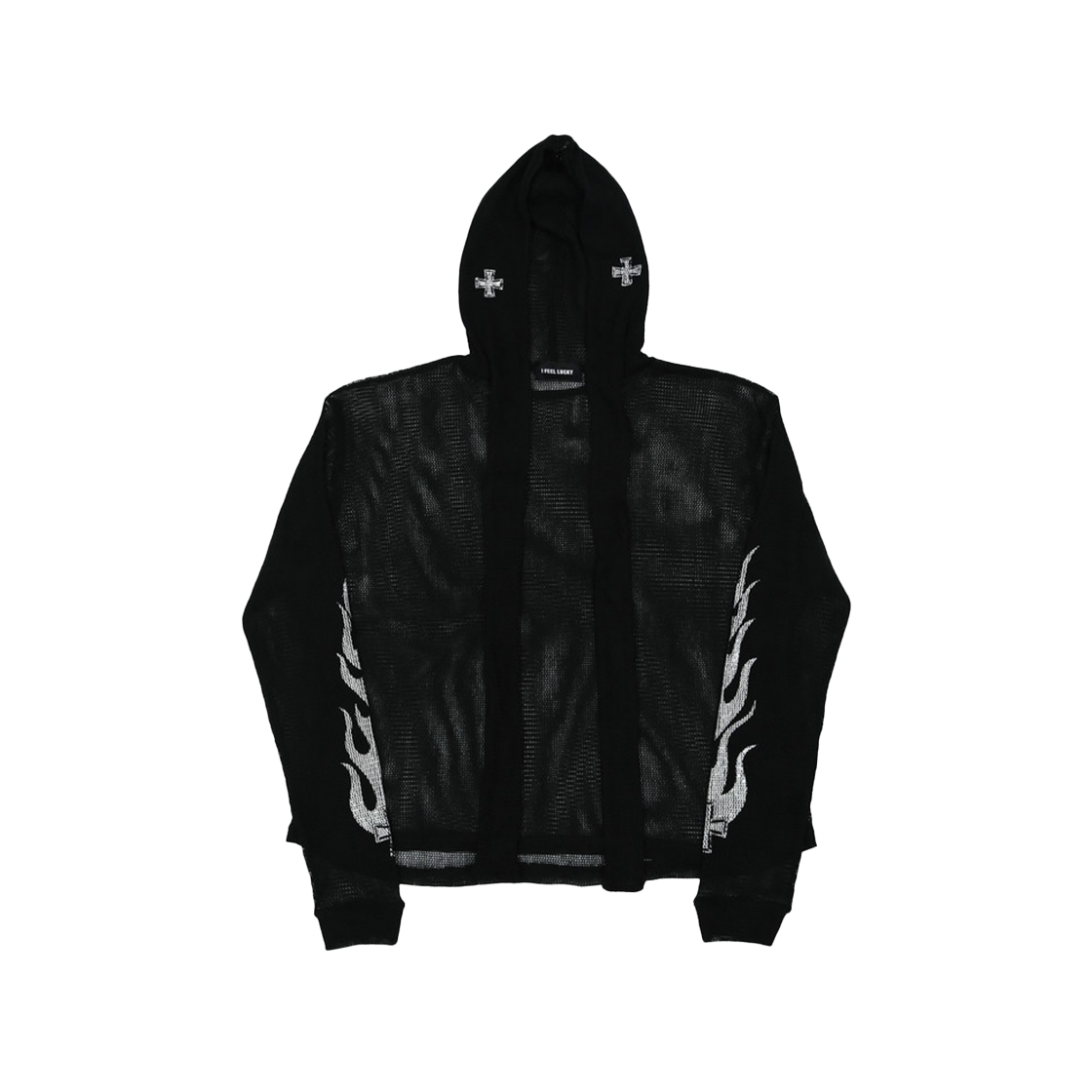 아이필럭키 플레임 메쉬 로그 후드 블랙(I FEEL LUCKY Flame Mesh Rogue Hoodie Blalck) - 1