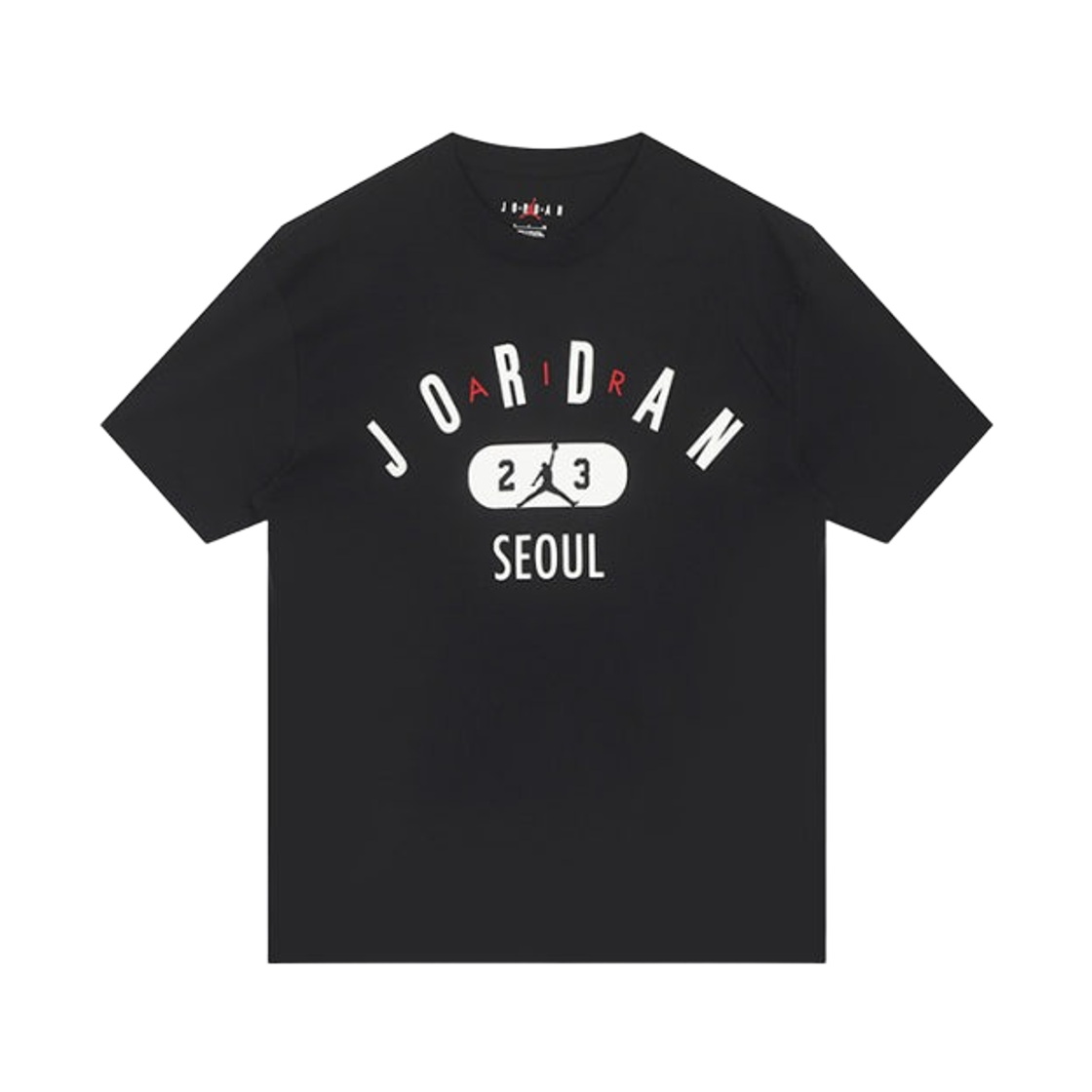 IM3977-010 Jordan Seoul City Short Sleeve T-Shirt Black White (IM3977-010)