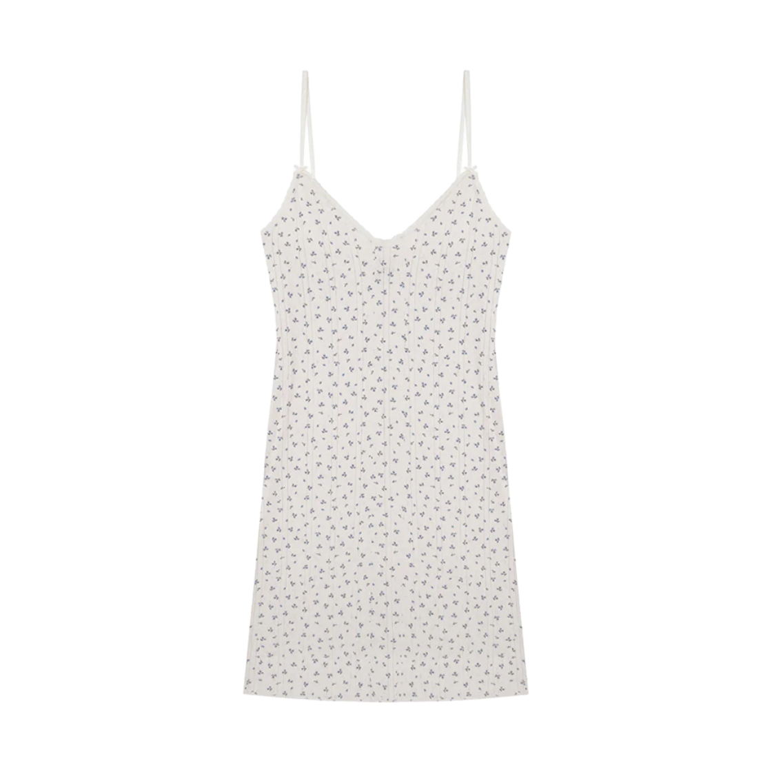 쿠쿠 인티메이트 우먼 더 캐미 슬립 블루 필드 - 26FW(Cou Cou Intimates Women The Cami Slip Blue Fields - 26FW)