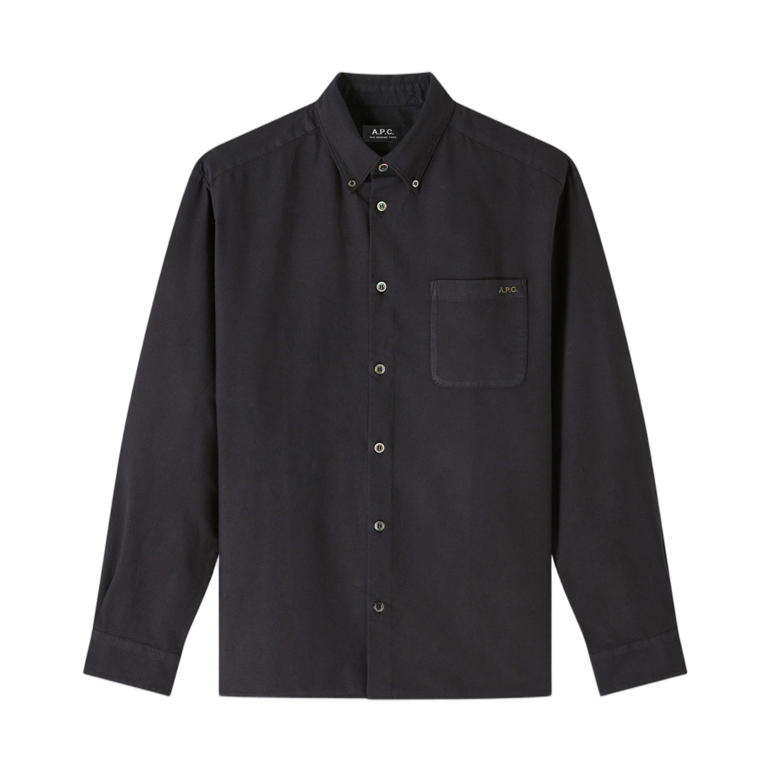 COHAH-H12599-LZZ A.P.C. Mateo Logo Shirt Noir