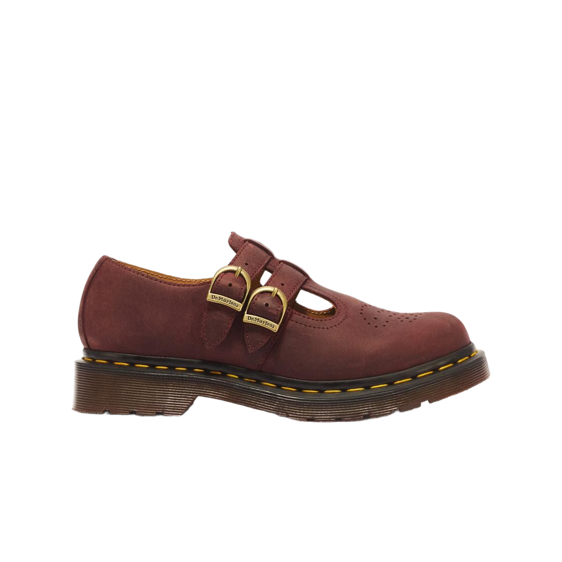 30914600 Dr. Martens 8065 Crazy Horse Leather Mary Jane Cherry Red