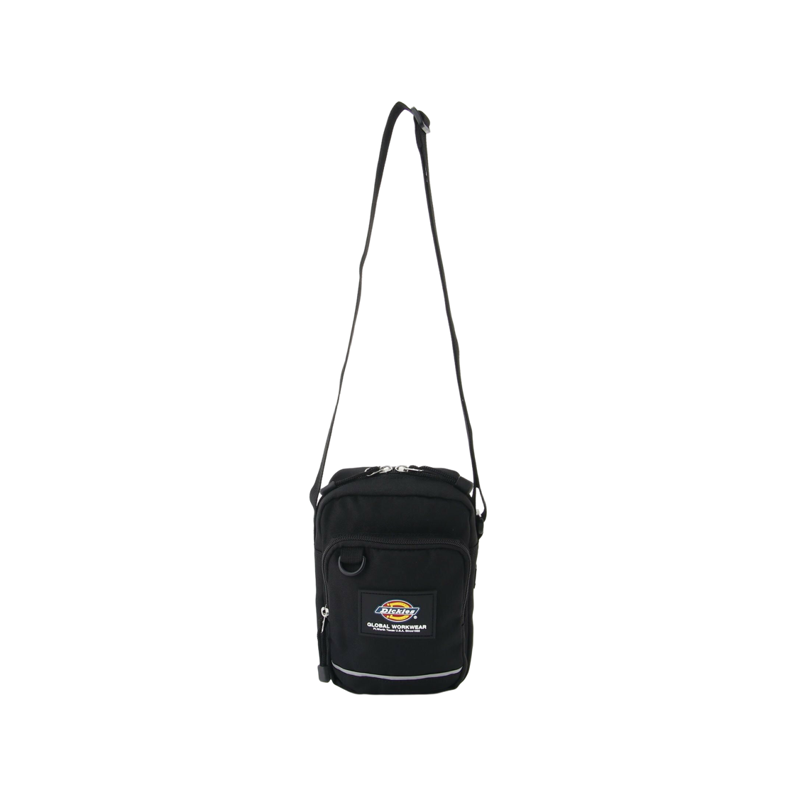 디키즈 로고 패치 숄더백 블랙 레드(Dickies Logo Patch Shoulder Bag Black Red)