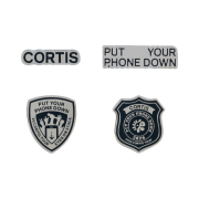 CORTIS 2026 Tour Put Your Phone Down PYPD Badge Set