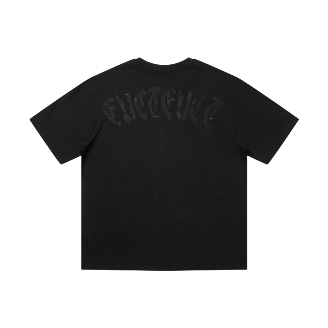 이유씨티 아플리케 오버핏 반팔 티셔츠 - 블랙(EUCT Applique Oversized Fit Short-Sleeved T-Shirt - Black) - 2
