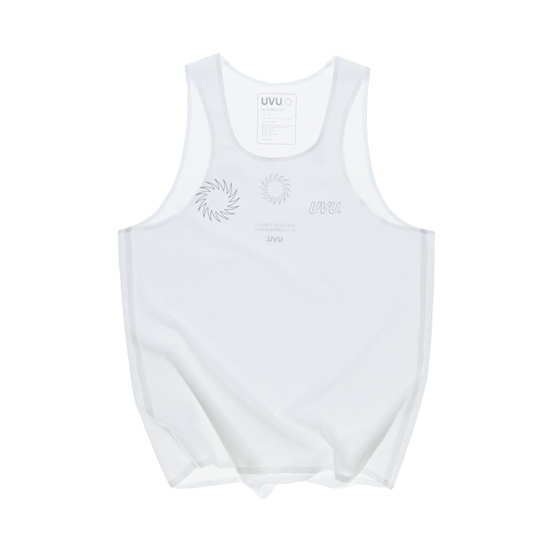 UVU 러닝 베스트 화이트(UVU Running Vest White)