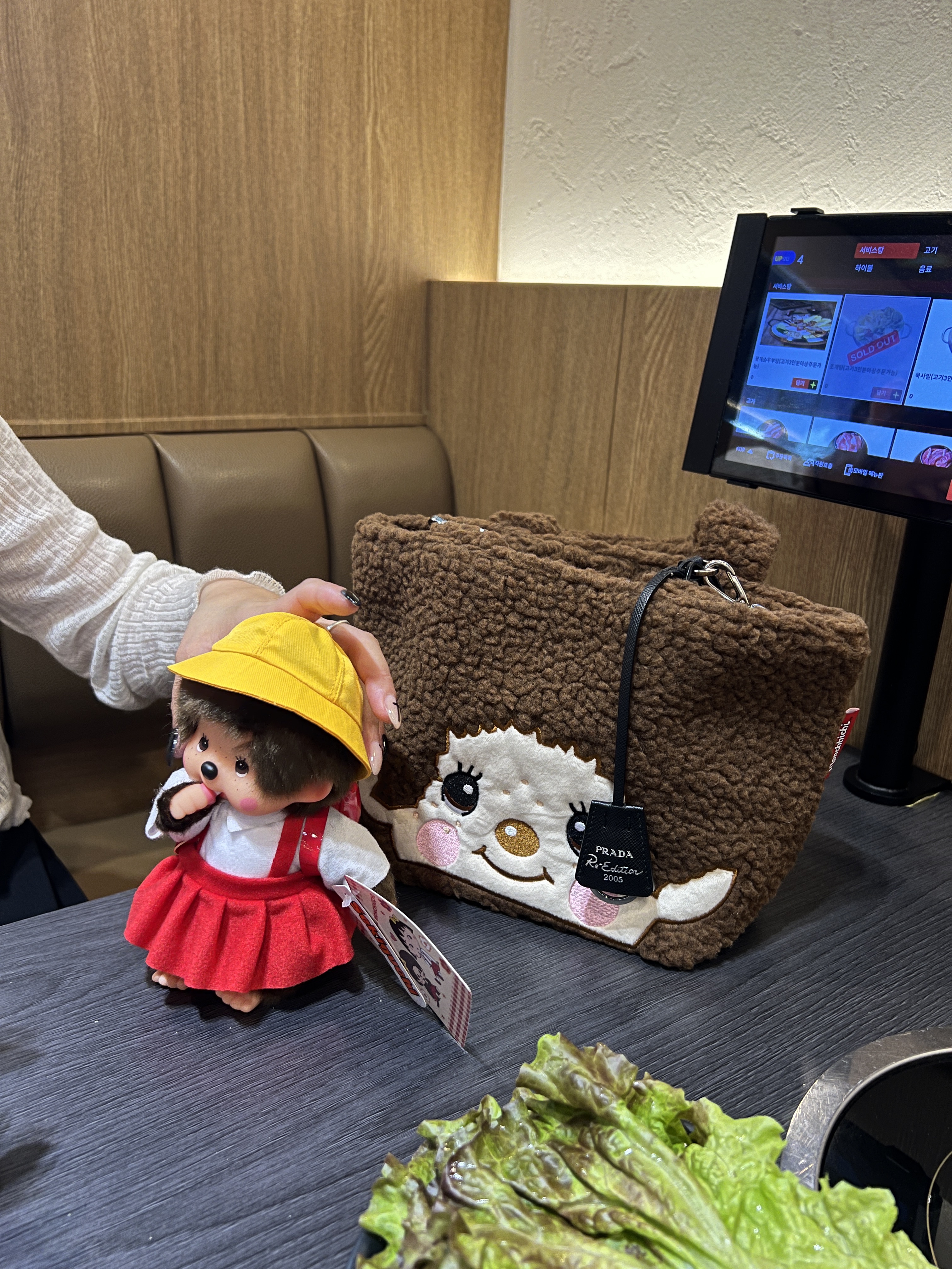 Monchhichi Premium Standard Monchhichi S Brown Girl Twin Tail, Monchhichi x Chibimaruko-chan S 착용 스타일 - 6